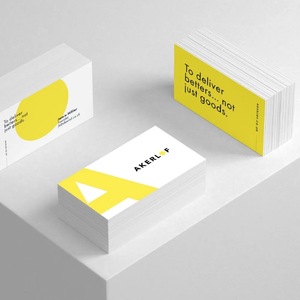 Akerlof New Branded Business Cards Designed by CreativeFolks