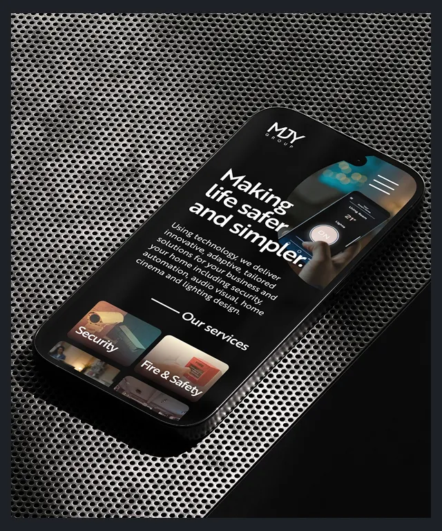 Mobile View of Website