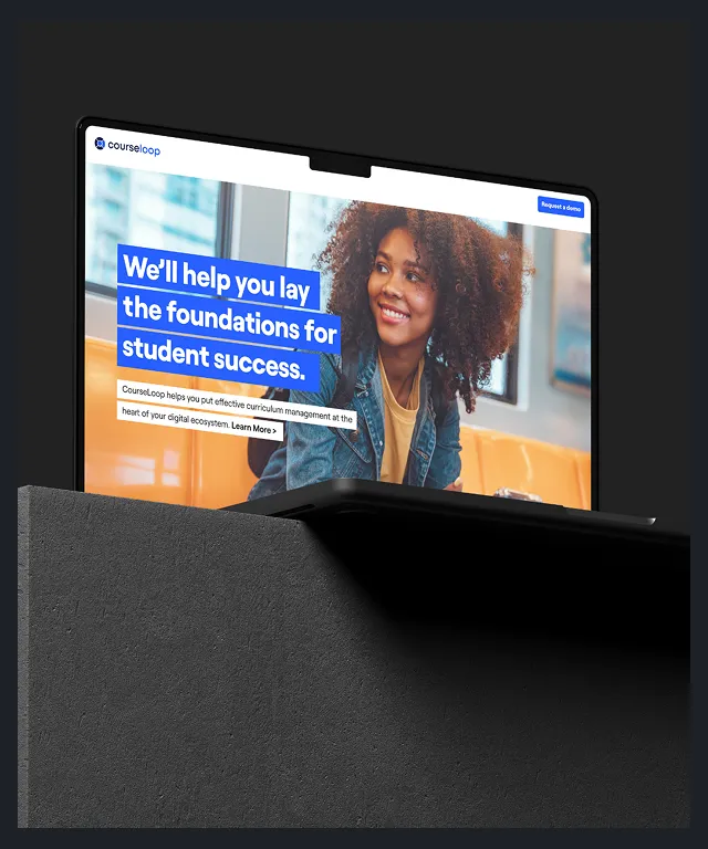 A laptop screen with a woman on it.