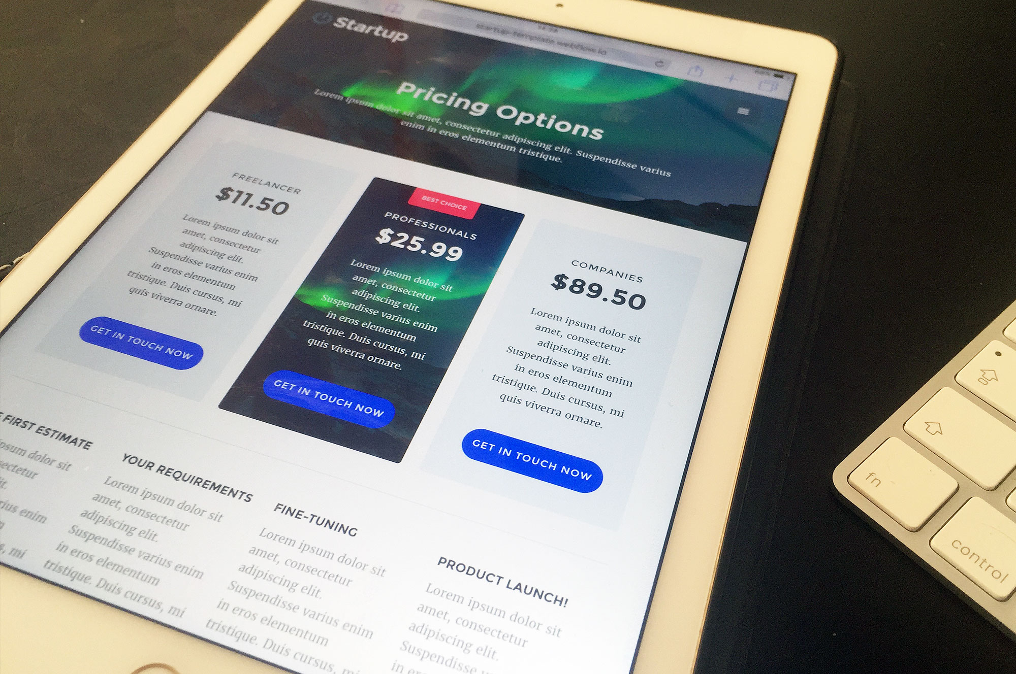 Webflow Startup Template