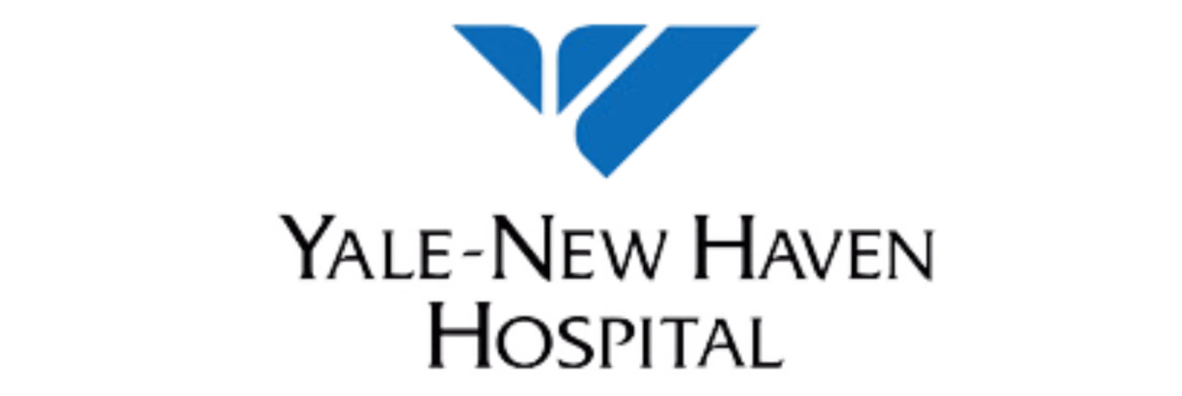 Yale-New Haven Hospital logo with stylized blue Y shape above hospital name text.