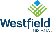 City of Westfield Indiana logo with blue and green emblem above text.