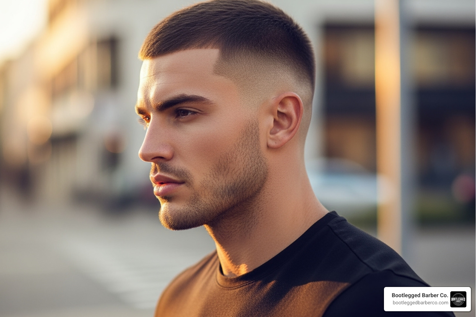Sharp buzz cut with a skin fade - Buzz cut styles