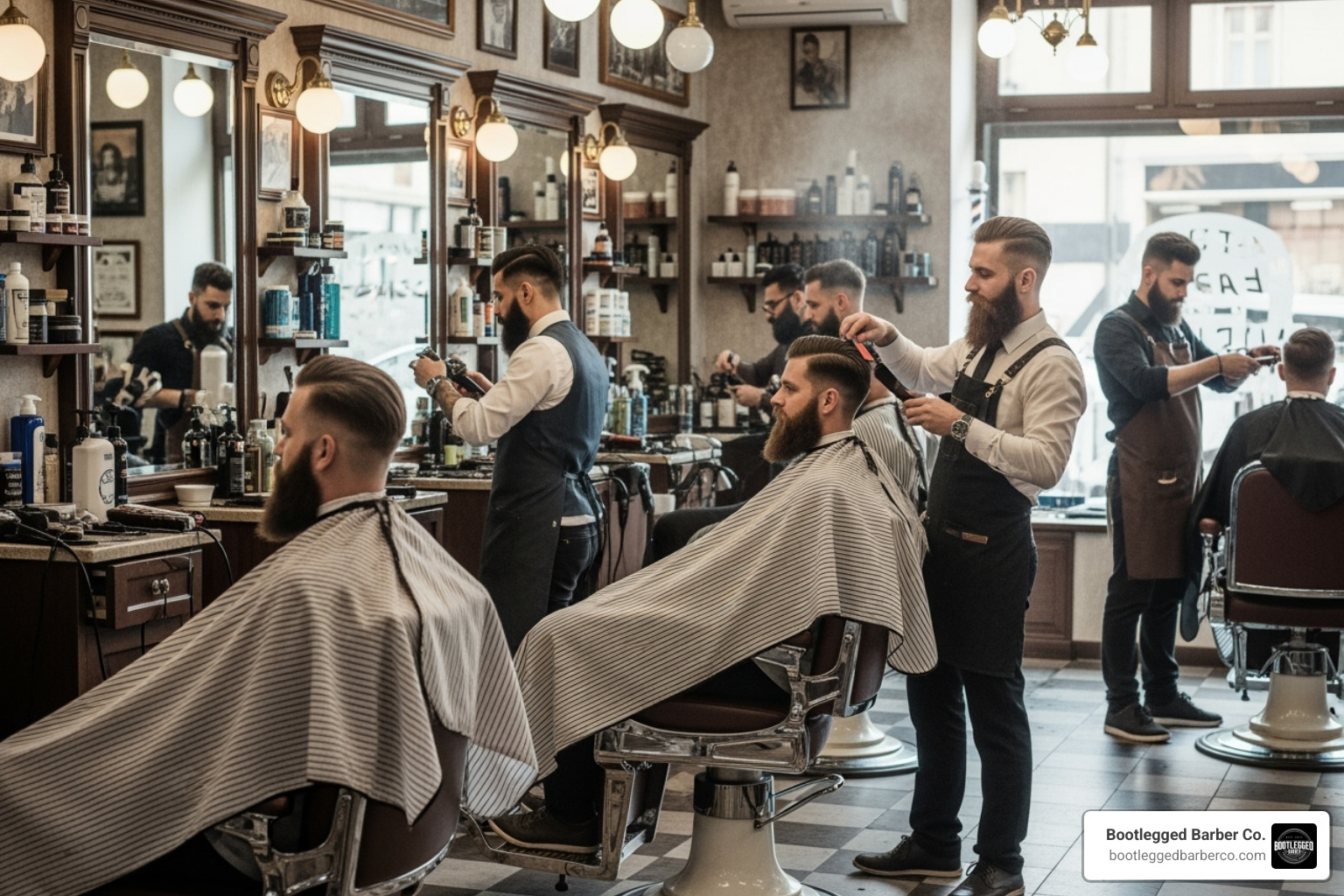 Different beard styles by Bootlegged Barber Co. - barber and beard trim near me