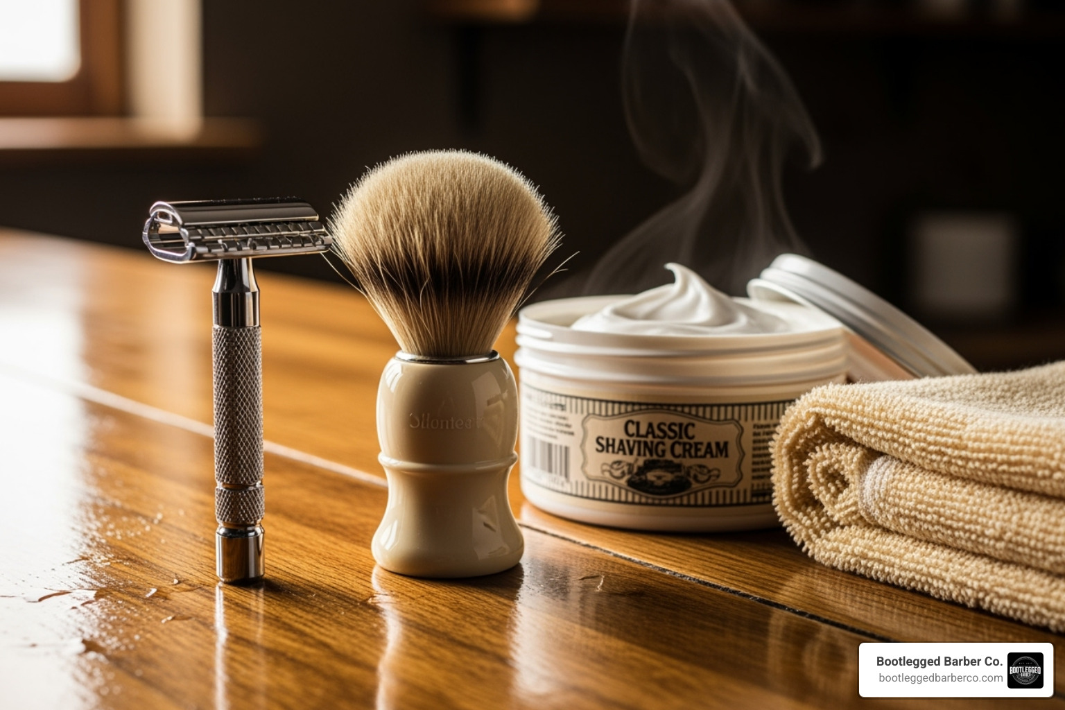 shaving tools - warm towel shave