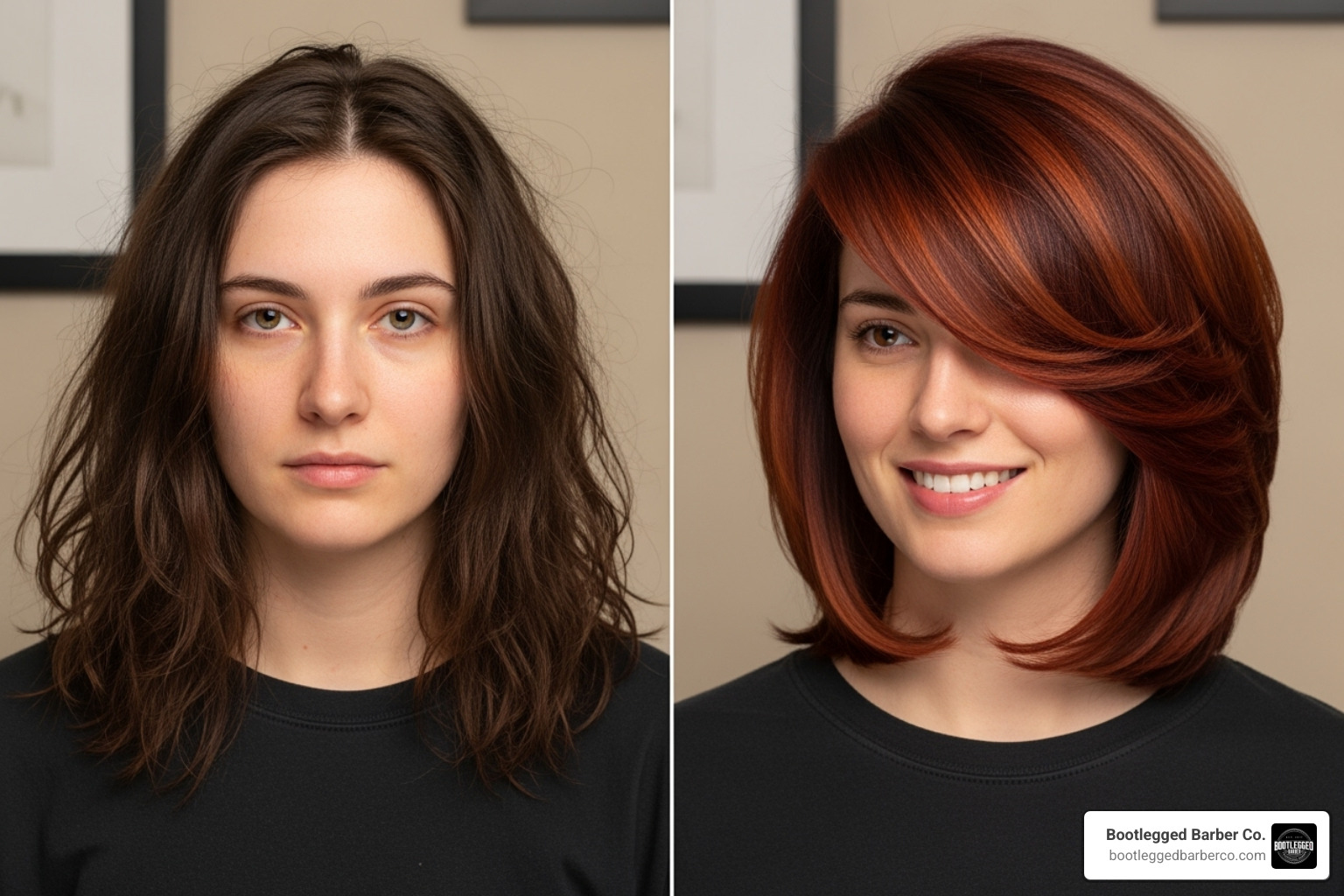 dramatic before-and-after hair change - hair restyle package dramatic before-and-after hair change - hair restyle package