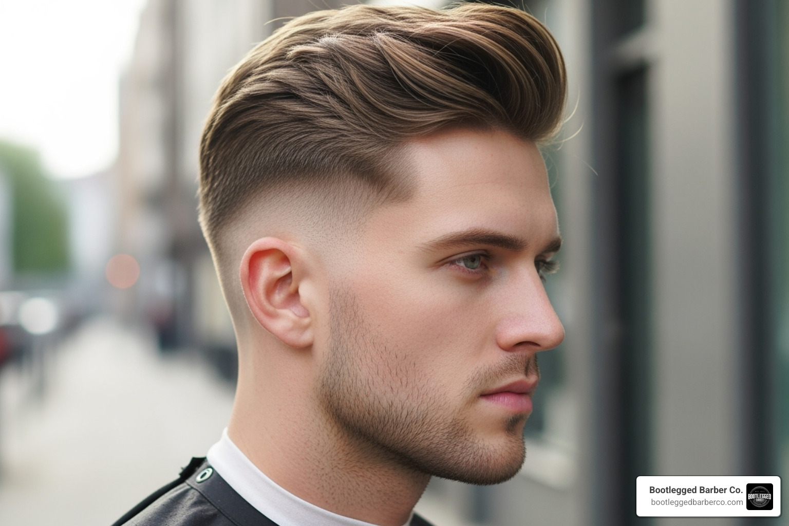 a man with a sharp skin fade and styled top - Fresh haircut ideas
