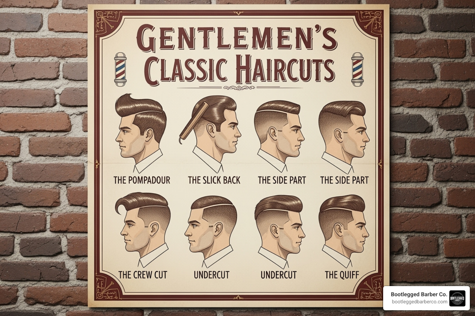 vintage barbershop chart showing different classic haircuts - classic barbershop haircuts vintage barbershop chart showing different classic haircuts - classic barbershop haircuts