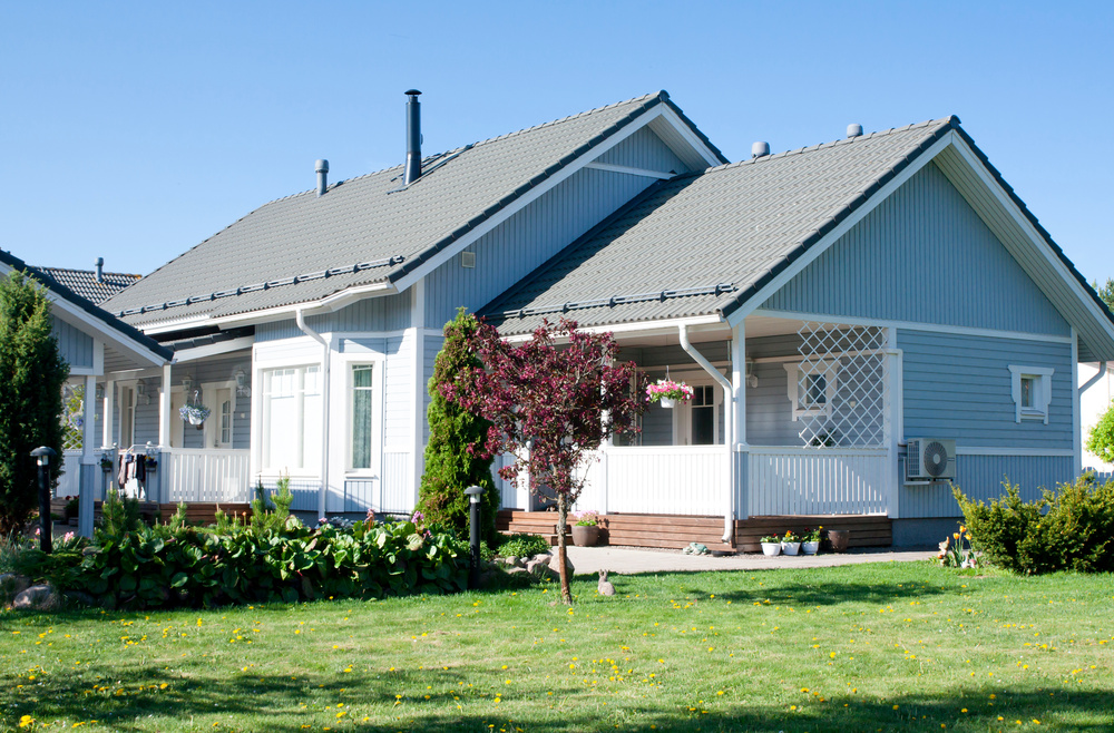 Top  view of home with light grey asphalt shingled roof
