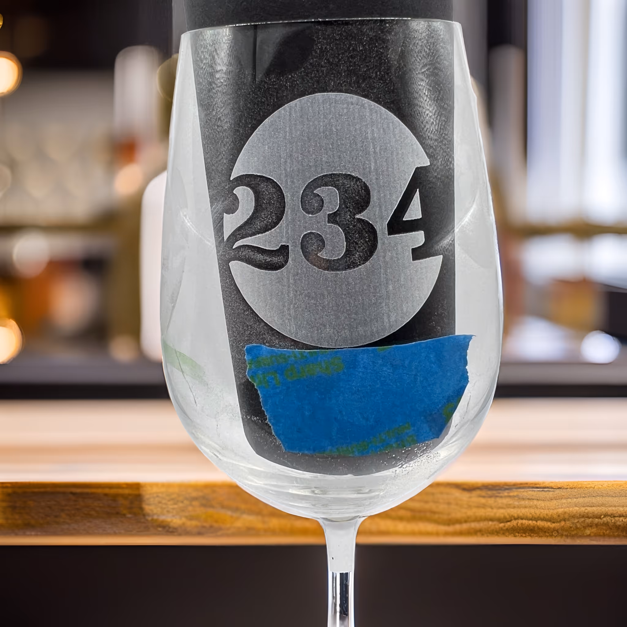 Laser Engraved Oceans 234 Glass Miami Fort Lauderdale