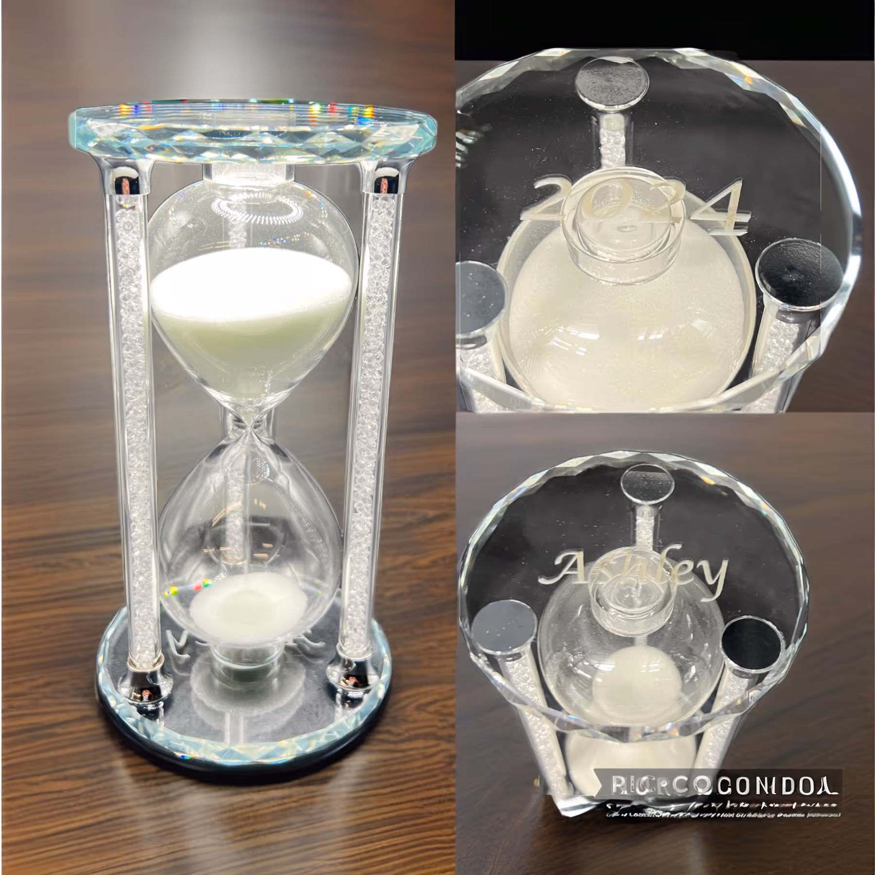 Custom Laser Engraved Hourglass_Gift Miami Fort Lauderdale