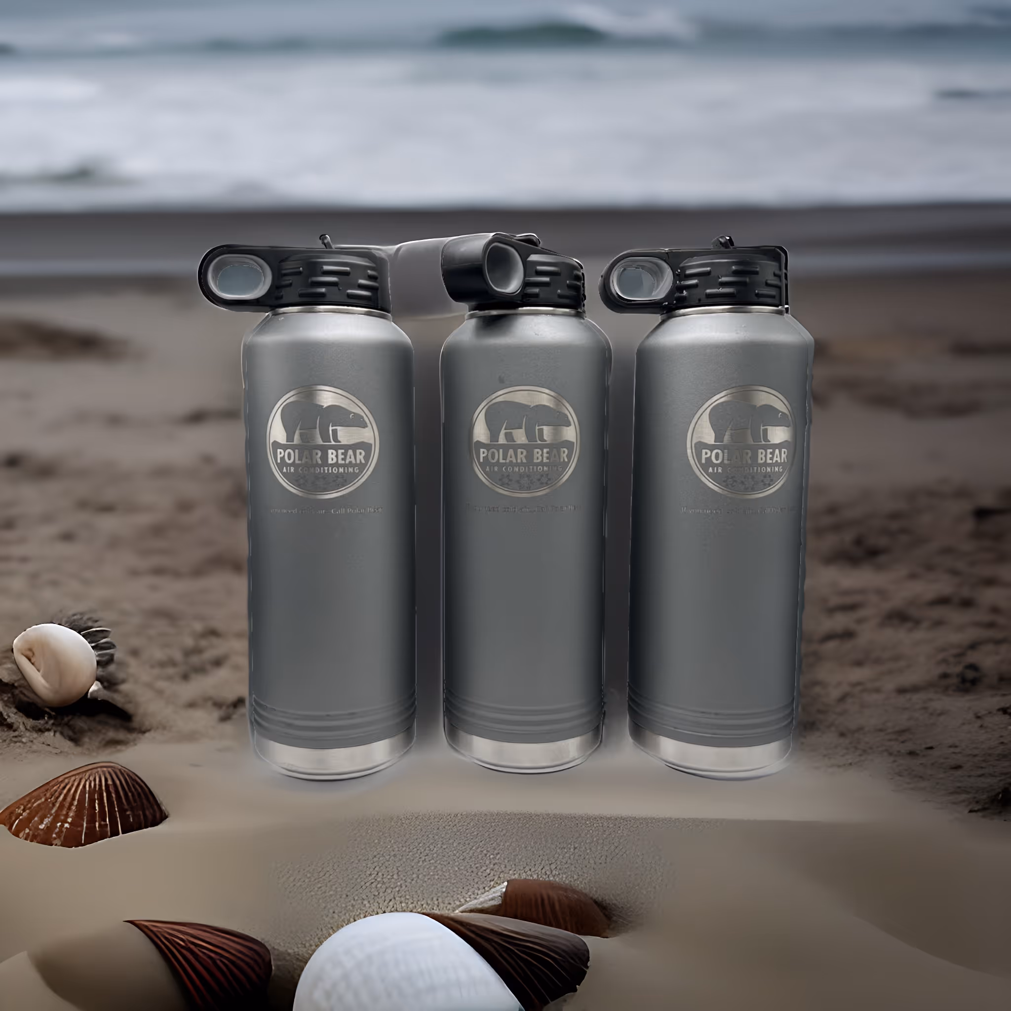 Laser engraved yeti tumblers water bottles miami fort lauderdale 