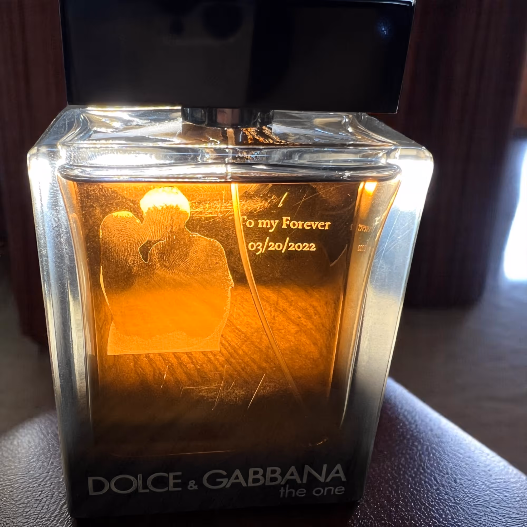 Laser Engraved Perfume bottle miami fort lauderdale 