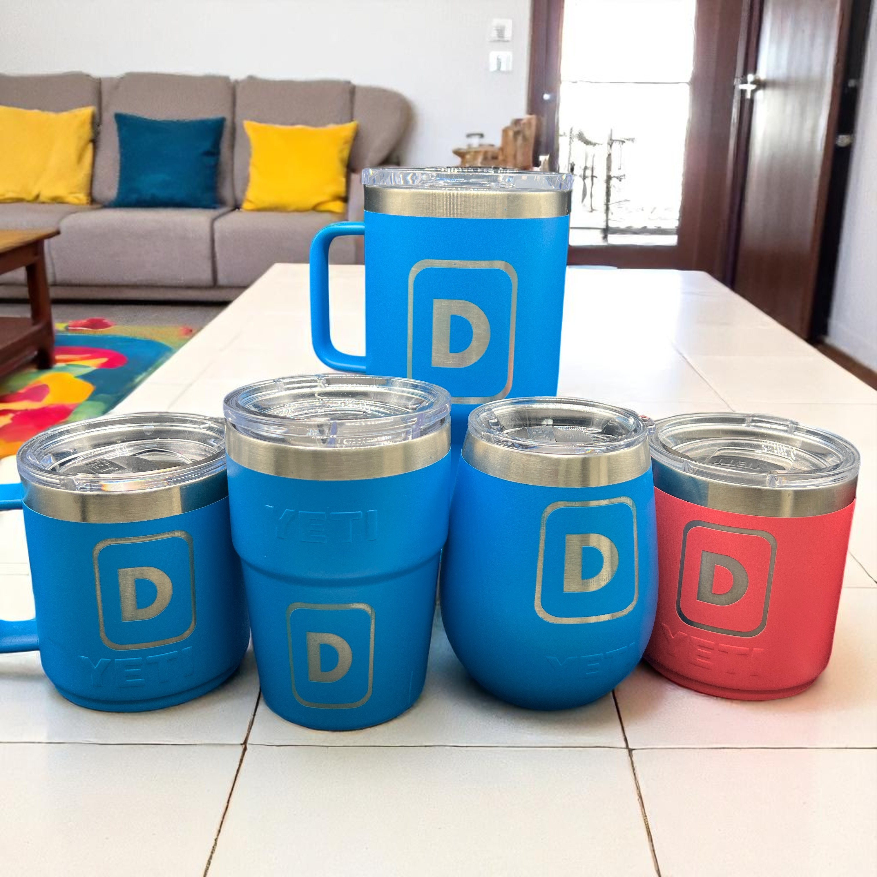 Laser Engraved Yeti Yacht Tumblers miami fort lauderdale 