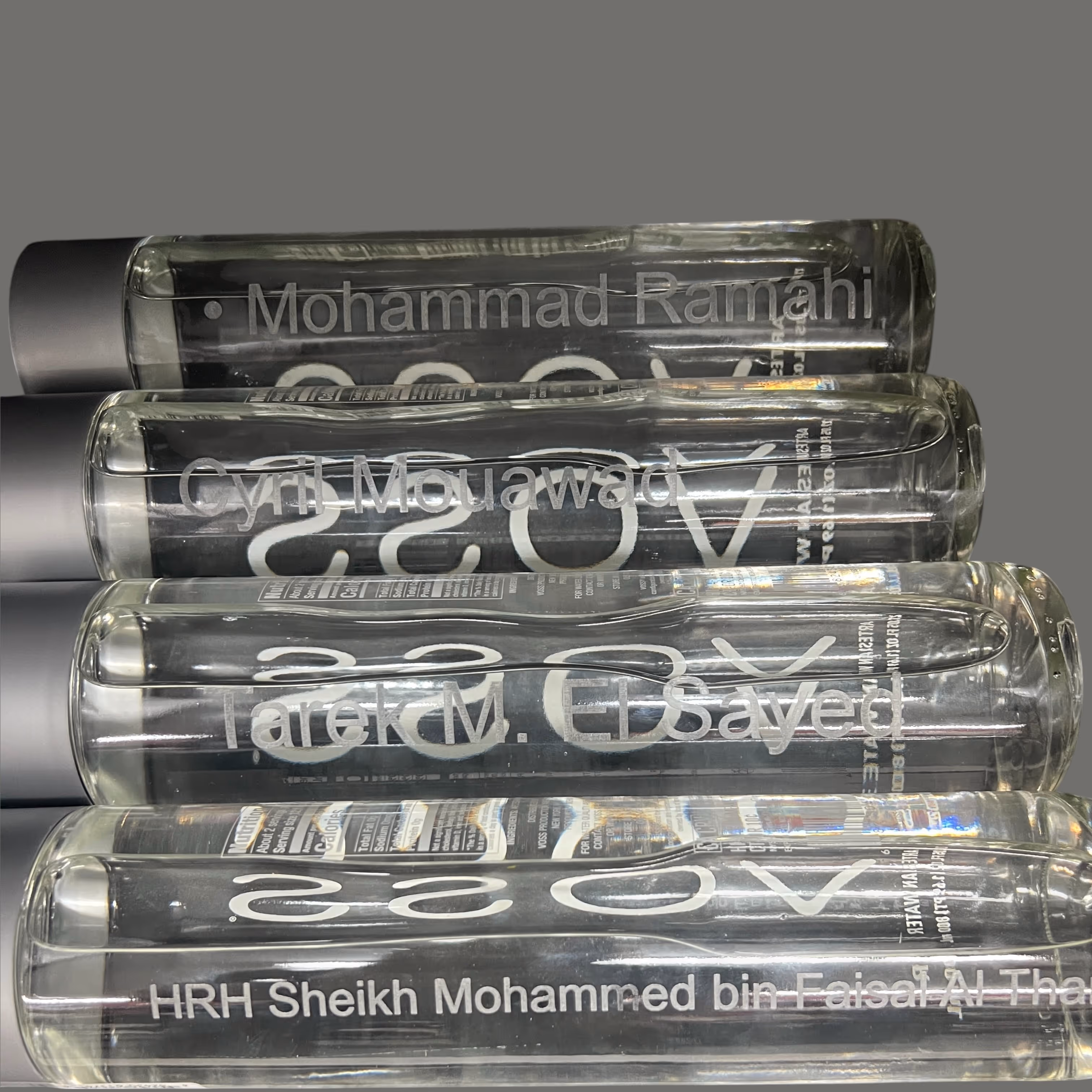 Laser Engraved Voss Water Bottles miami fort lauderdale St