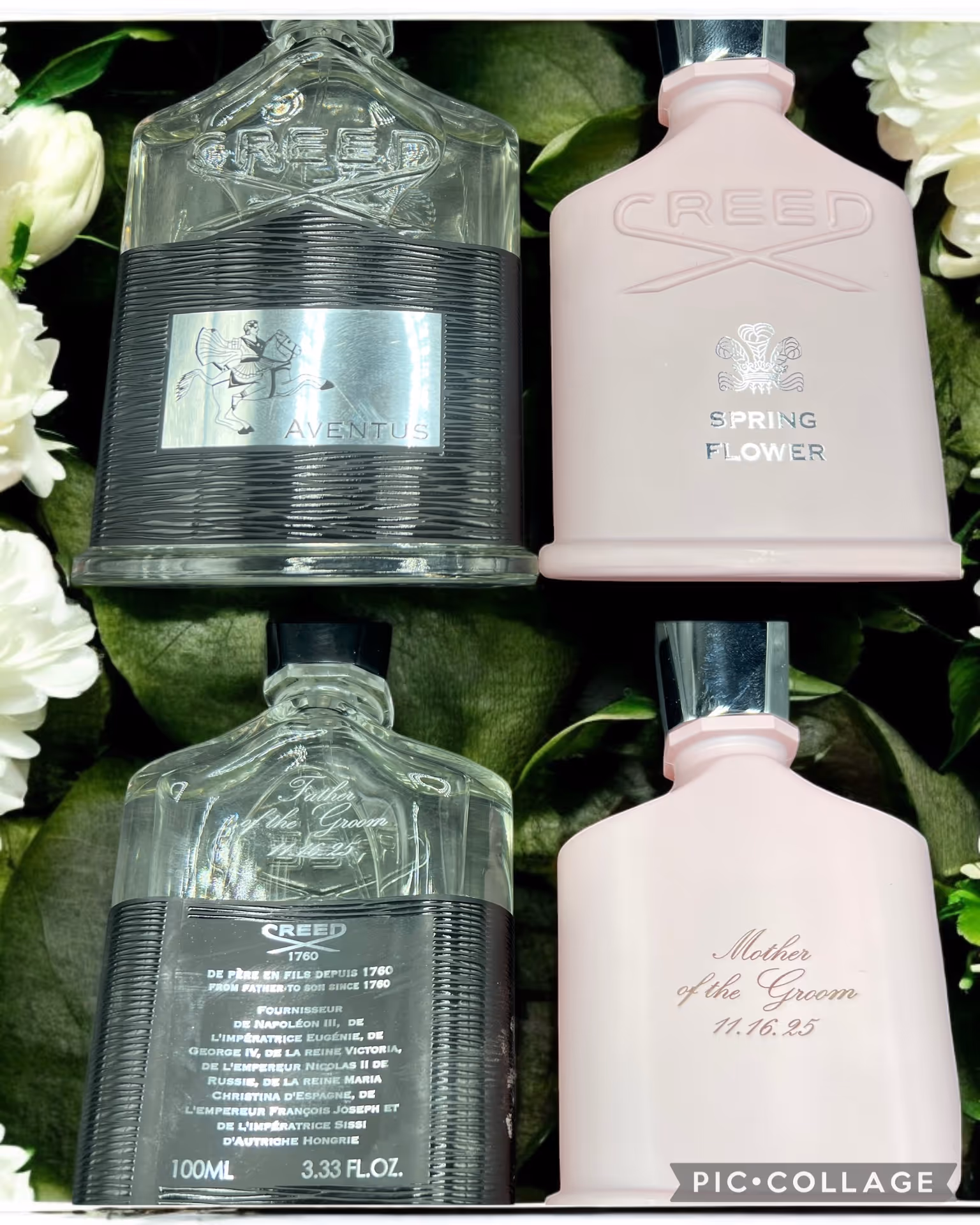 Laser Engraved Bridal Party Perfume Bottle miami fort lauderdale 