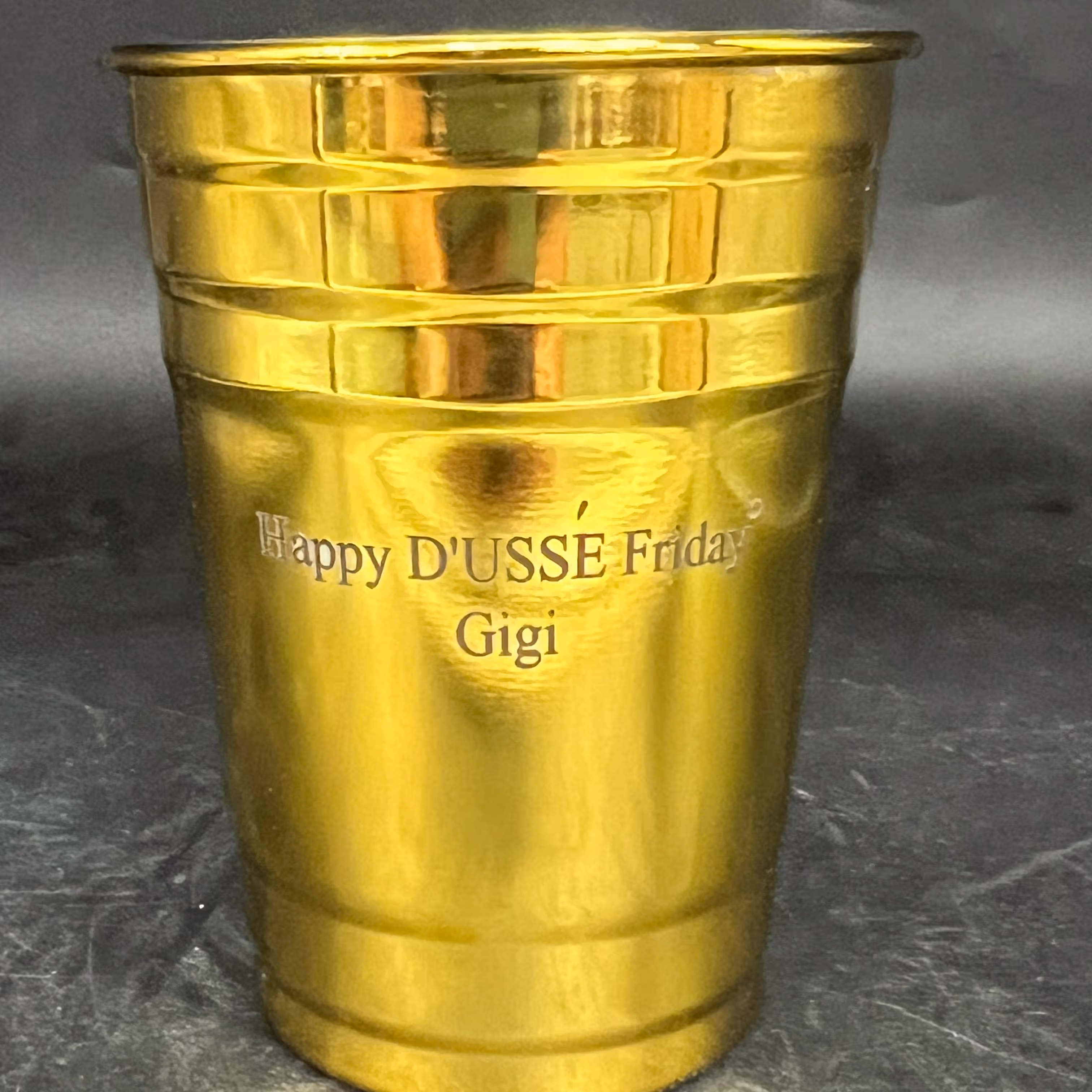Laser Engraved D'Usse Cup miami fort lauderdale 
