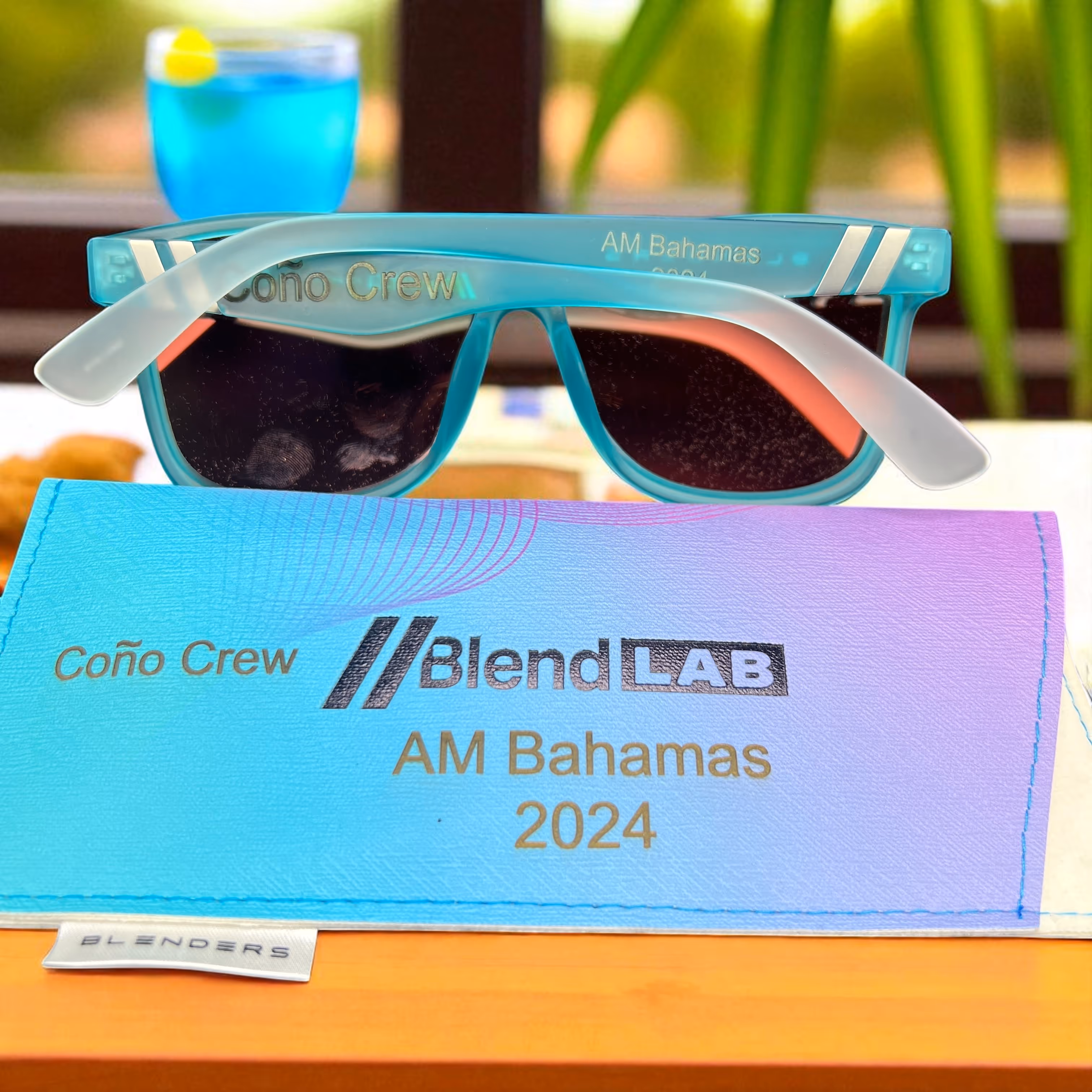 Laser Engraved Sunglasses and Case Miami Fort Lauderdale