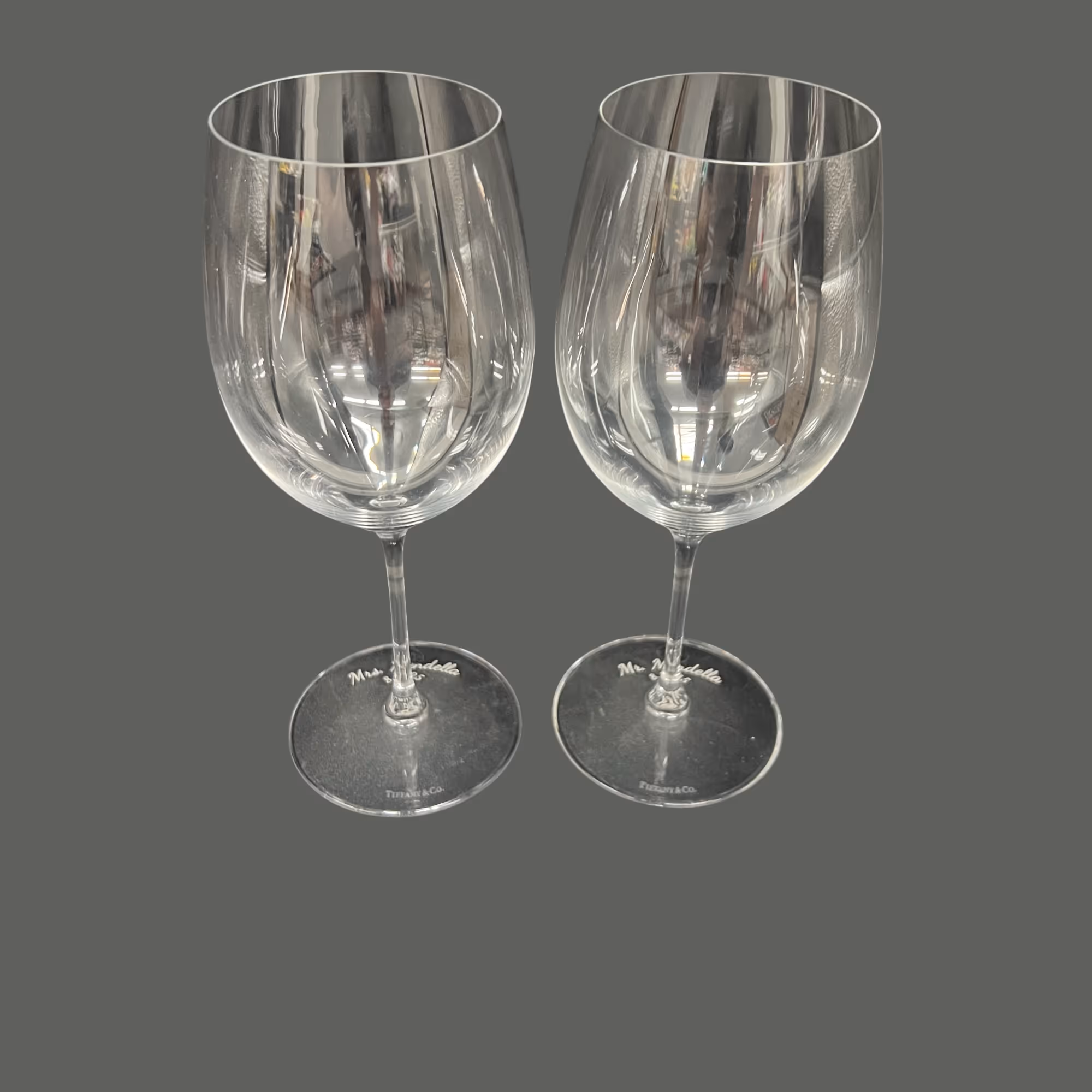 Laser engraved Wedding glasses miami fort lauderdale 