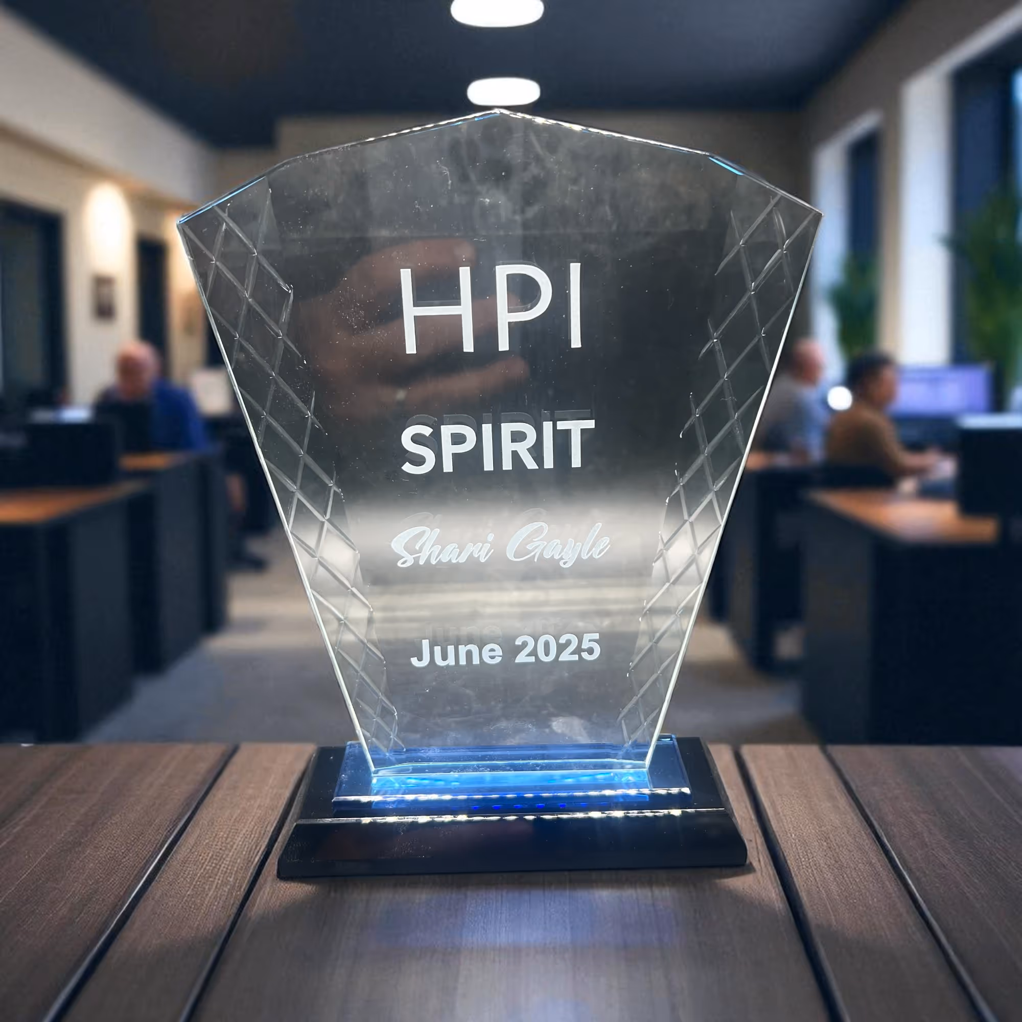 Laser Engraved Glass Award Corporate miami fort lauderdale