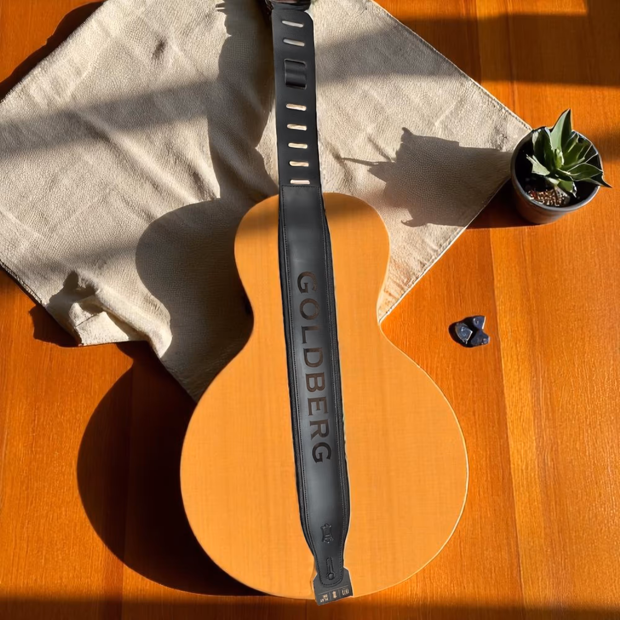 Laser Engraved Leather Guitar Strap miami fort lauderdale