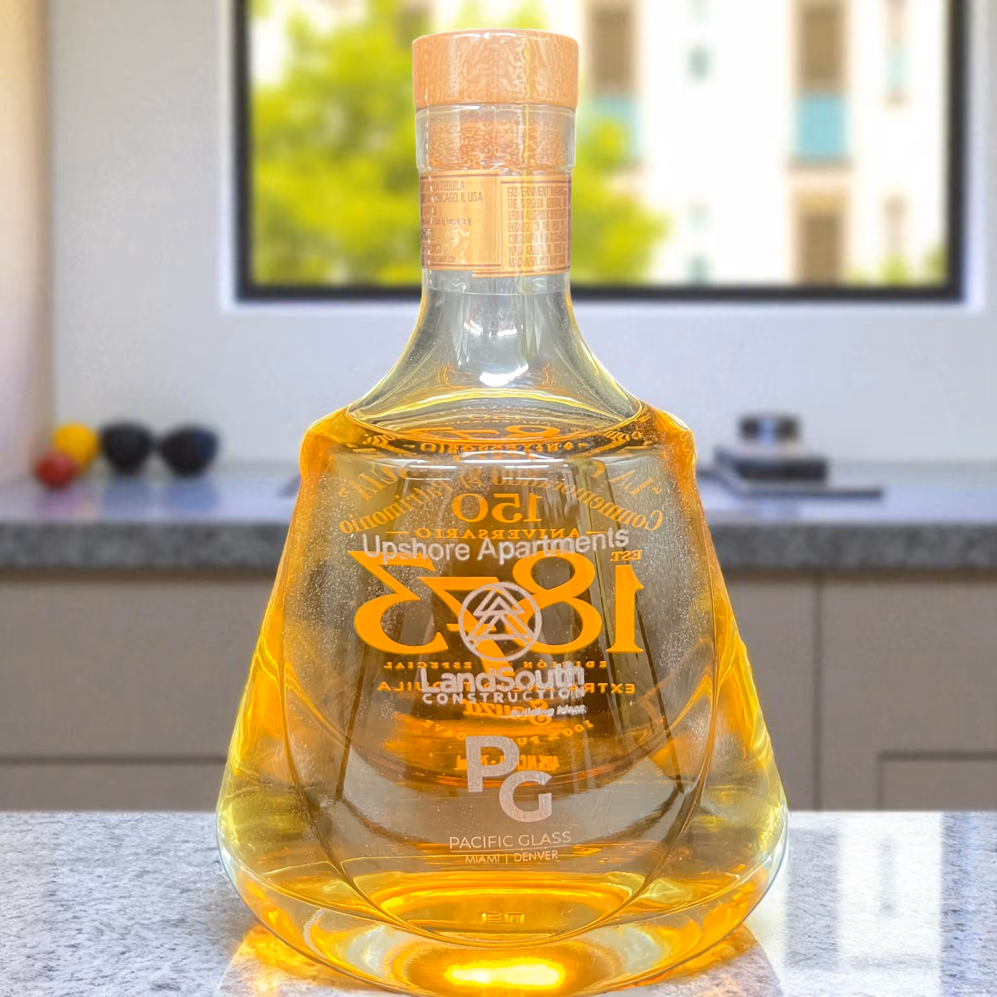Laser Engraved Liquor Bottle Branding_Corporate Gift miami fort lauderdale 