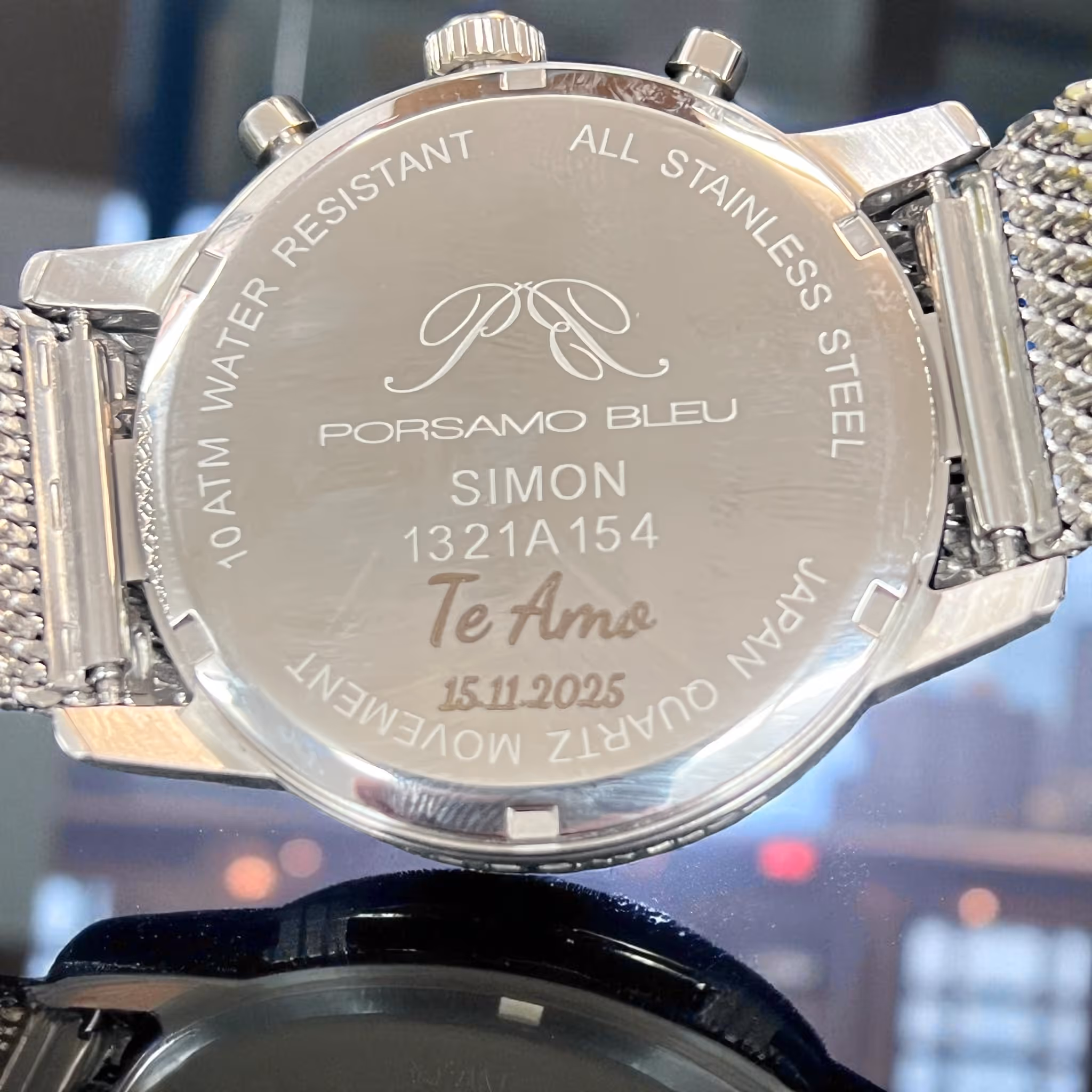 Laser Engraved Watch_Wedding miami fort lauderdale 