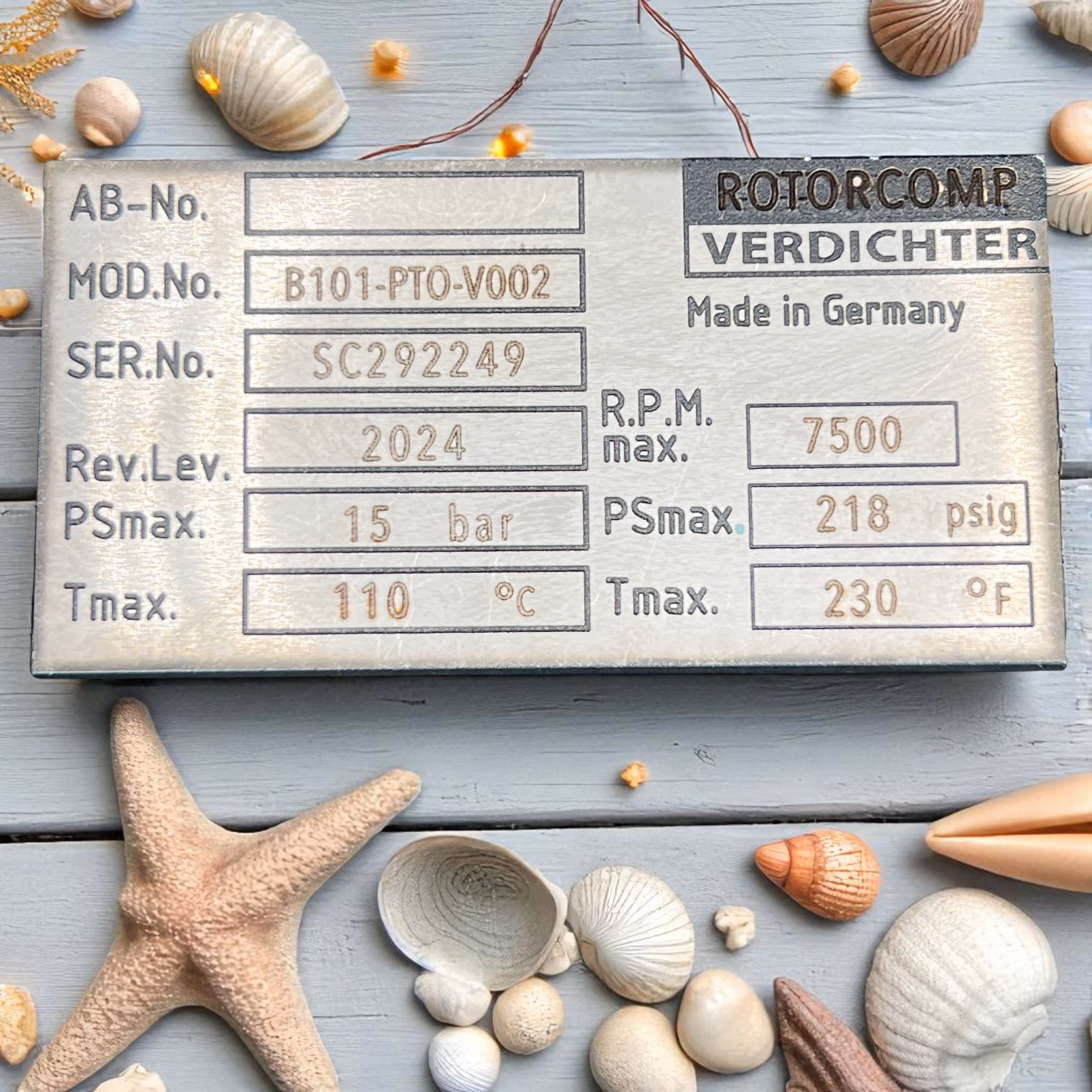 Laser Engraved Metal Serial Number plate Miami Fort Lauderdale