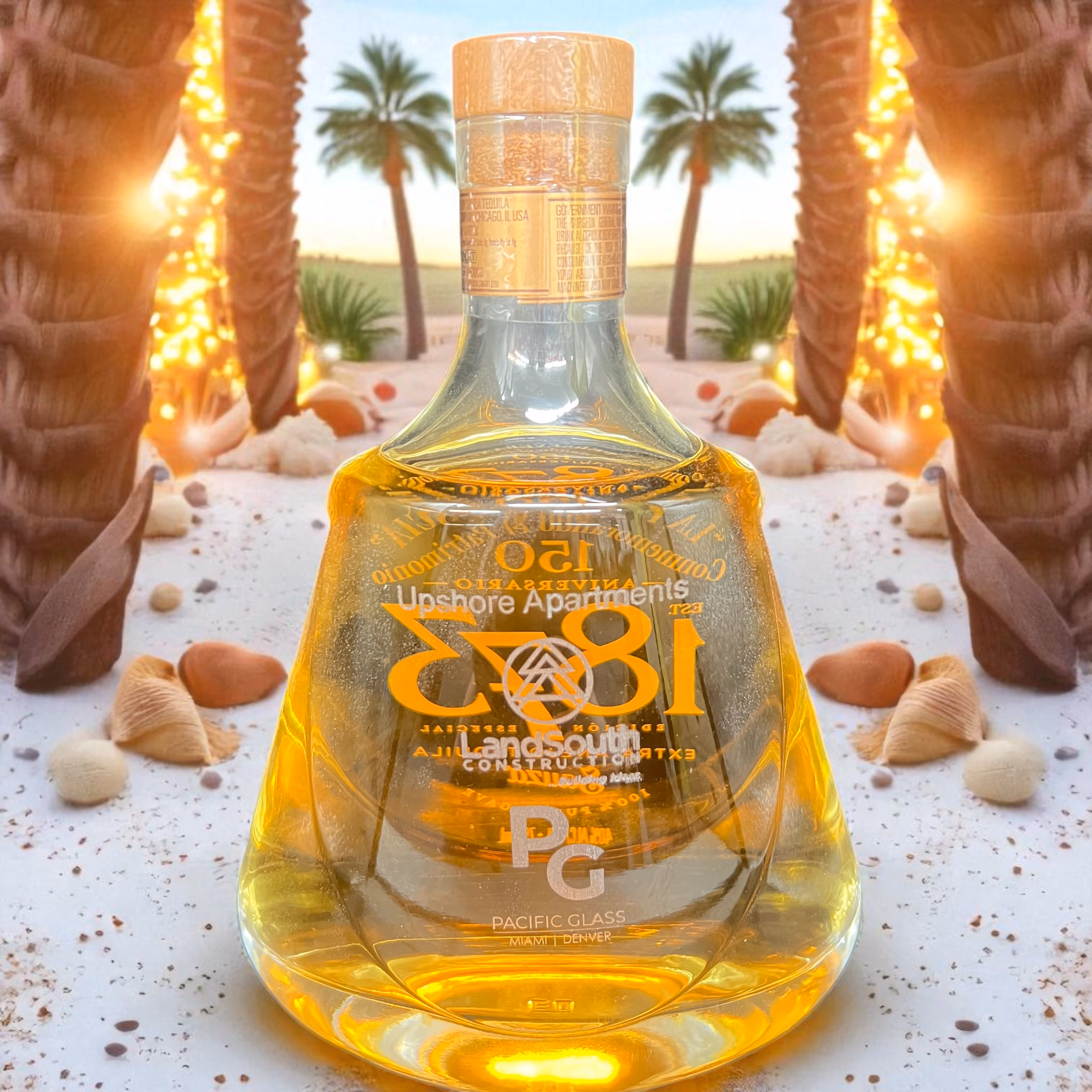 Liquor Bottle Laser Engraved Liquor Bottle Corporate Branding_Gift Miami Fort Lauderdale