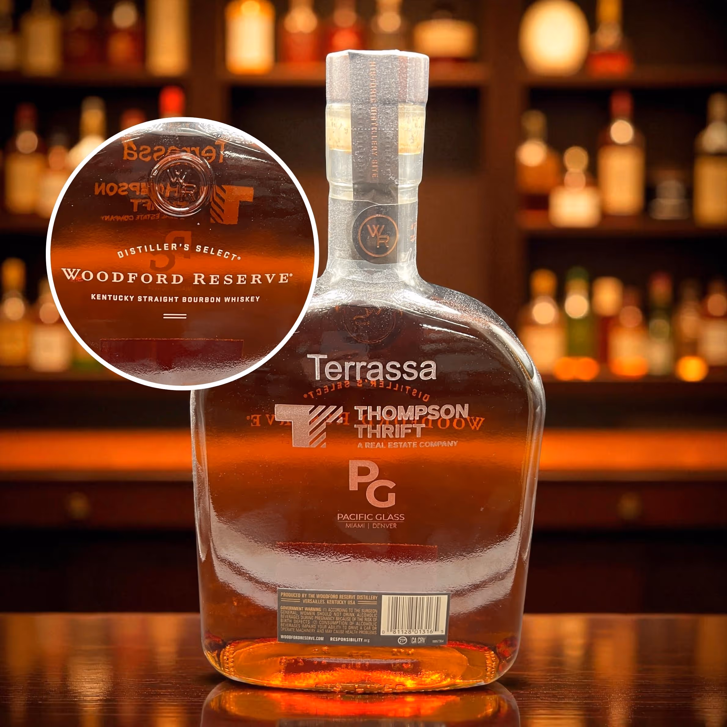Laser Engraved Terrassa Bottle Miami Fort Lauderdale