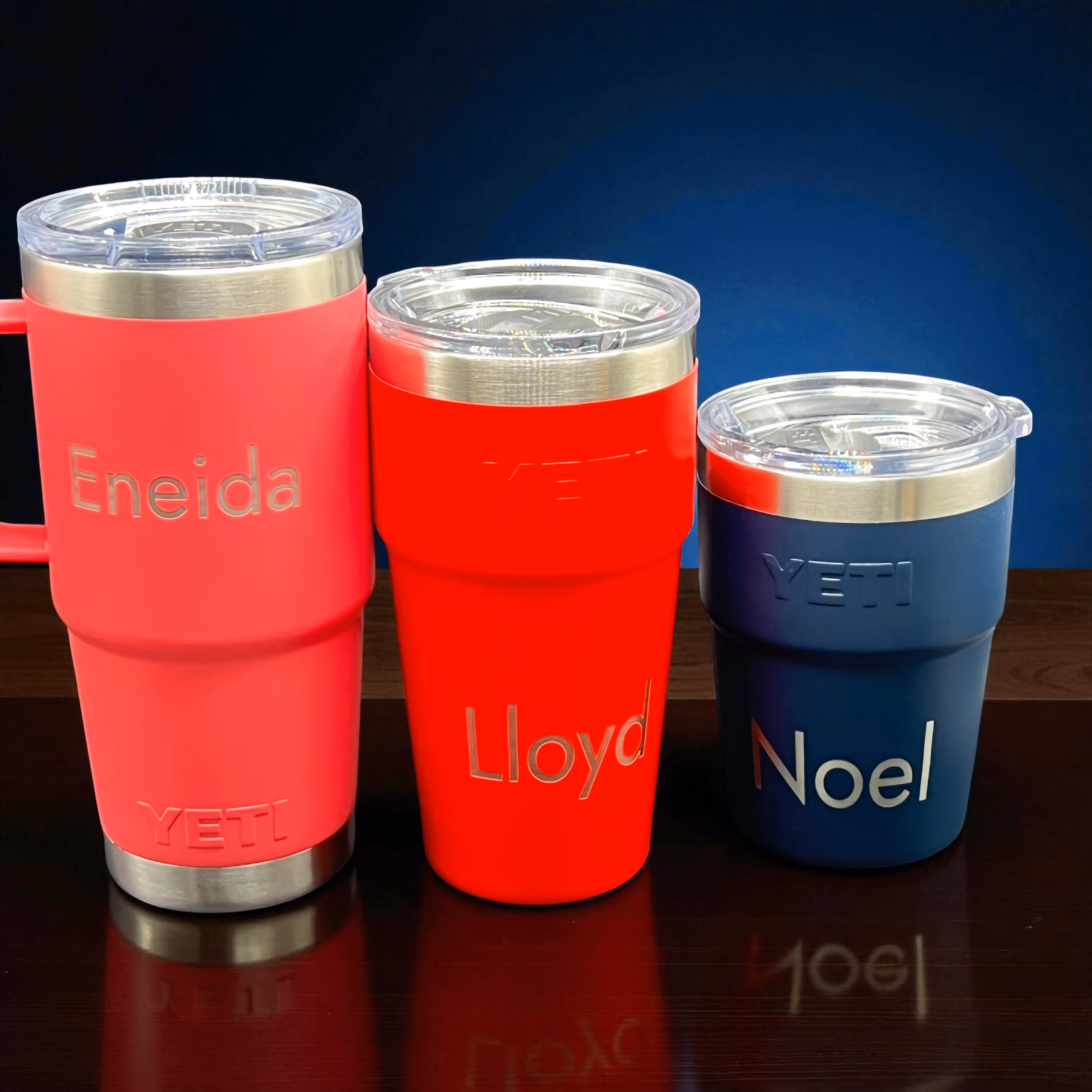 Laser Engraved with Names Yeti Tumbler_Gift Miami Fort Lauderdale