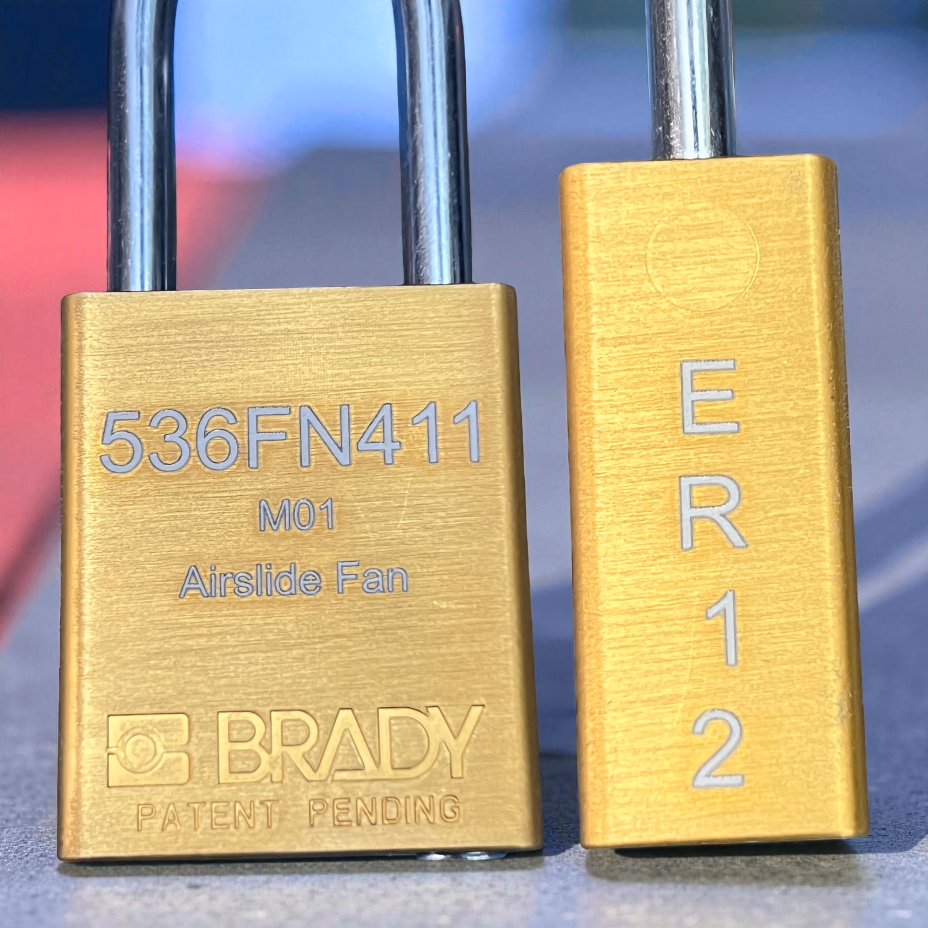Laser Engraved Brady Brand Safety Padlock Miami Fort Lauderdale