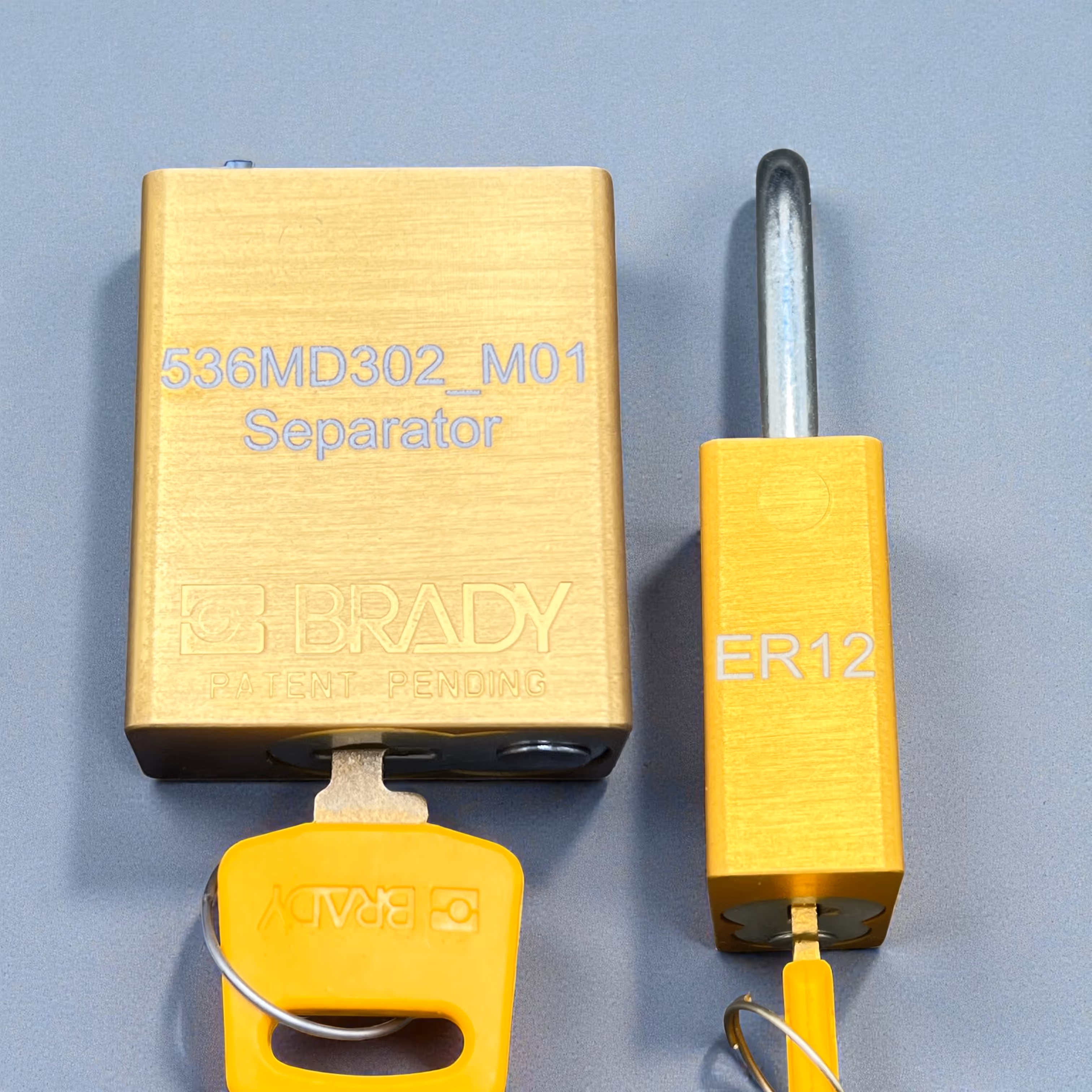 Laser Engraved Brady Brand Safety Padlock with Keys Miami Fort Lauderdale