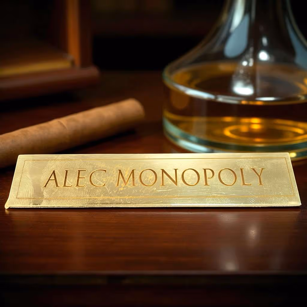 Laser Engraved Name Plate Alec Monopoly Miami Fort Lauderdale