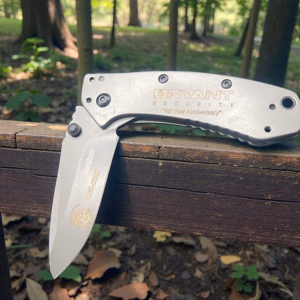 Laser Engraved Name in a Security Knife Miami Fort Lauderdale