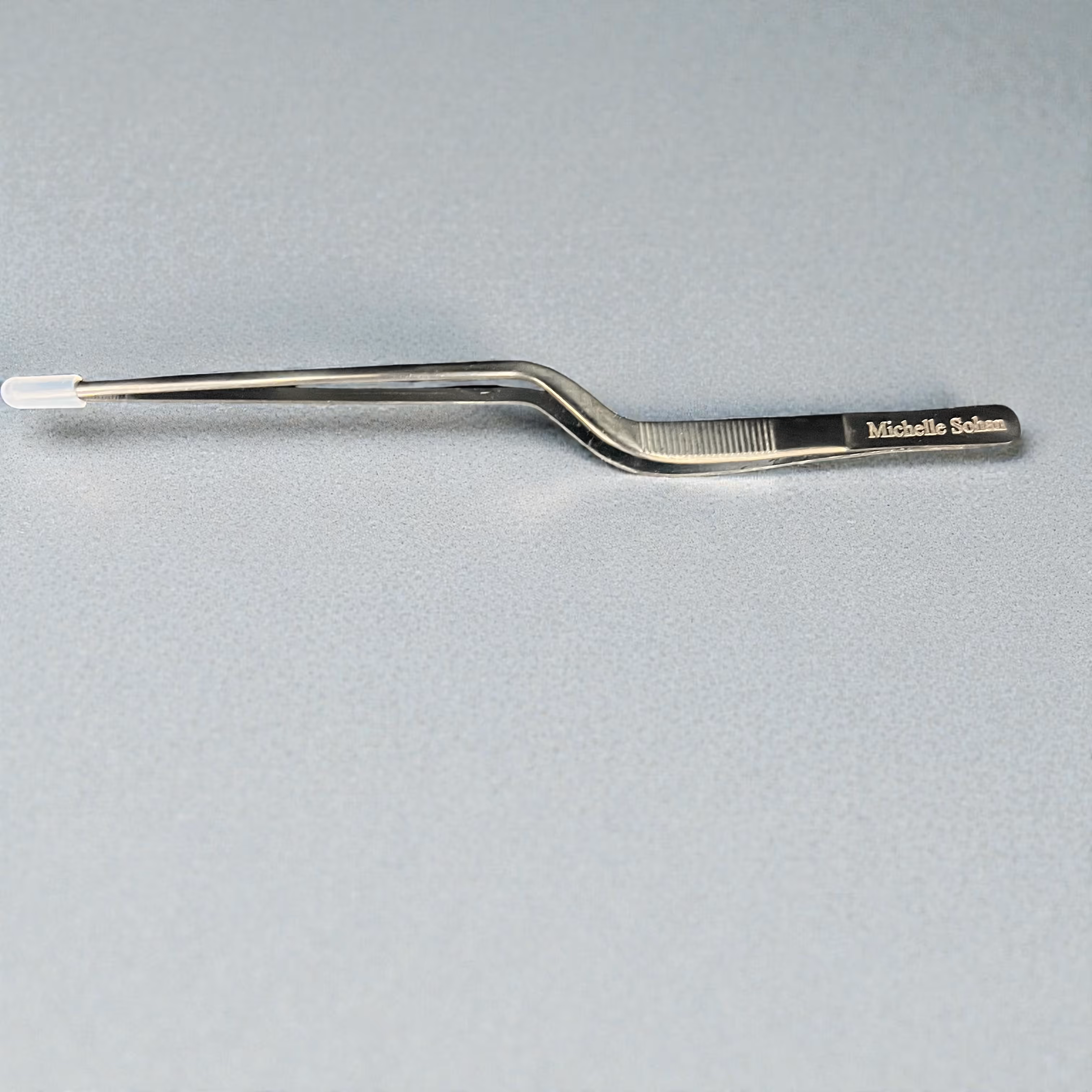 Laser Engraved Stainless Angled Tweezer Miami Fort Lauderdale