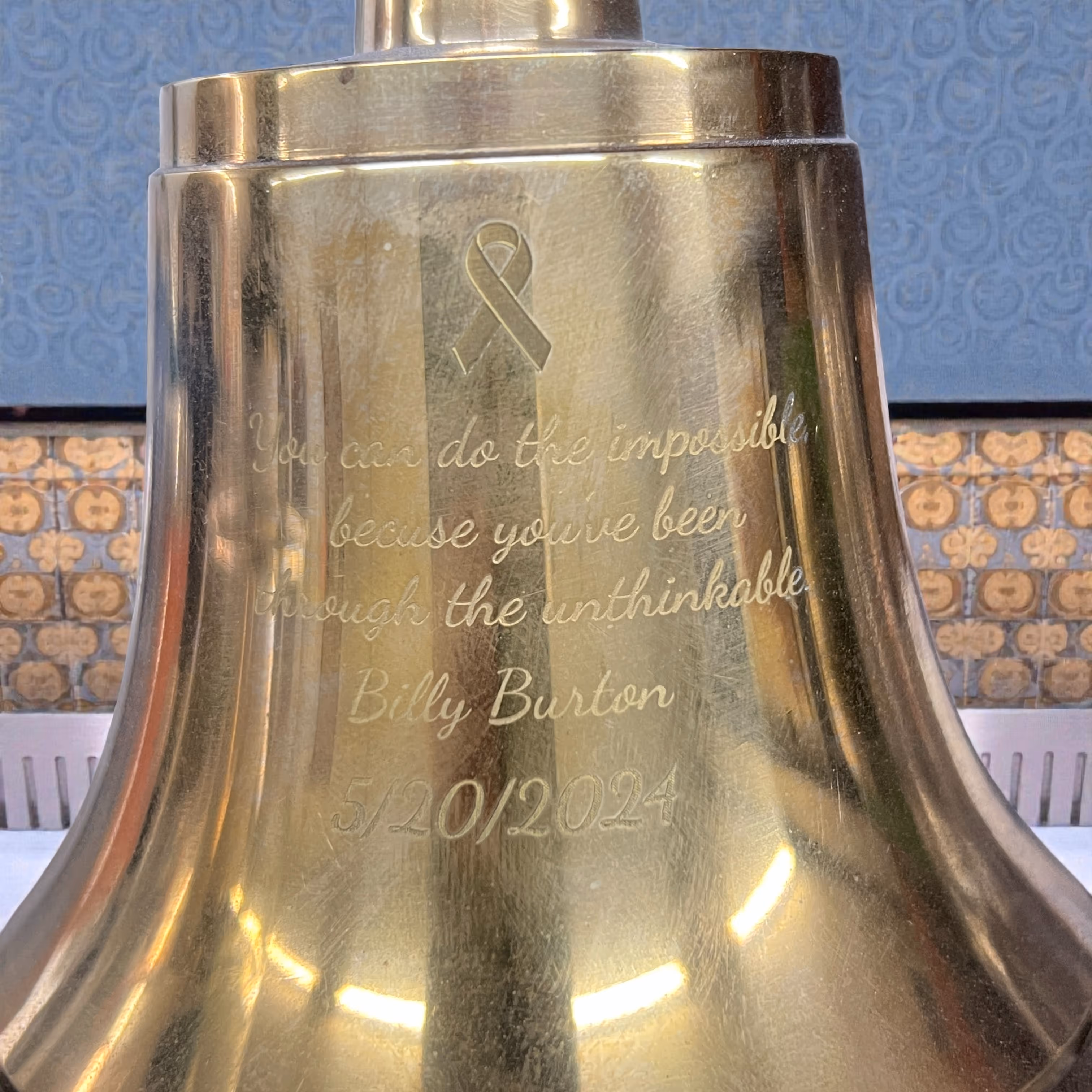 Custom Engraved Metal Brass Bell