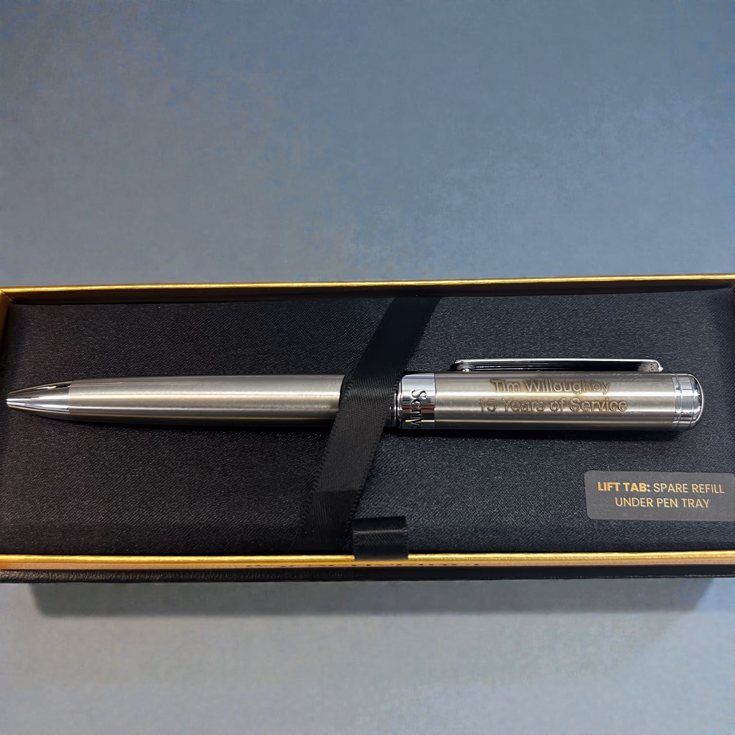 Laser Engraved Silver Ballpoint Pen_Gift Miami Fort Lauderdale