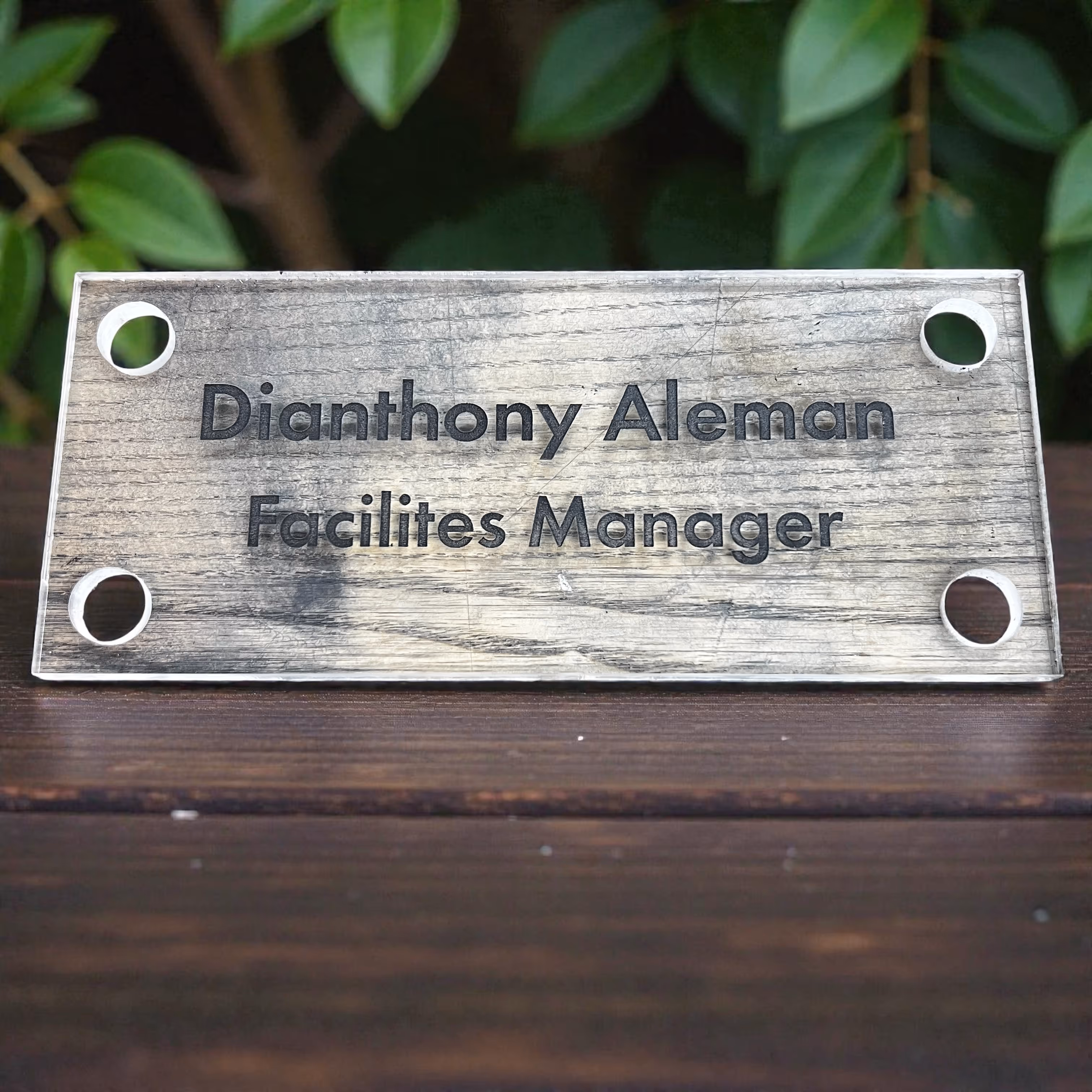 Laser Engraved Name Plate Miami Fort Lauderdale