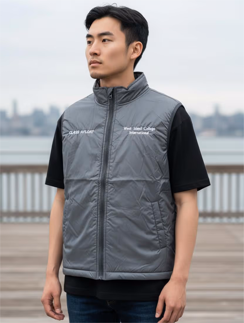 Embroided Gray Vest Miami Fort Lauderdale