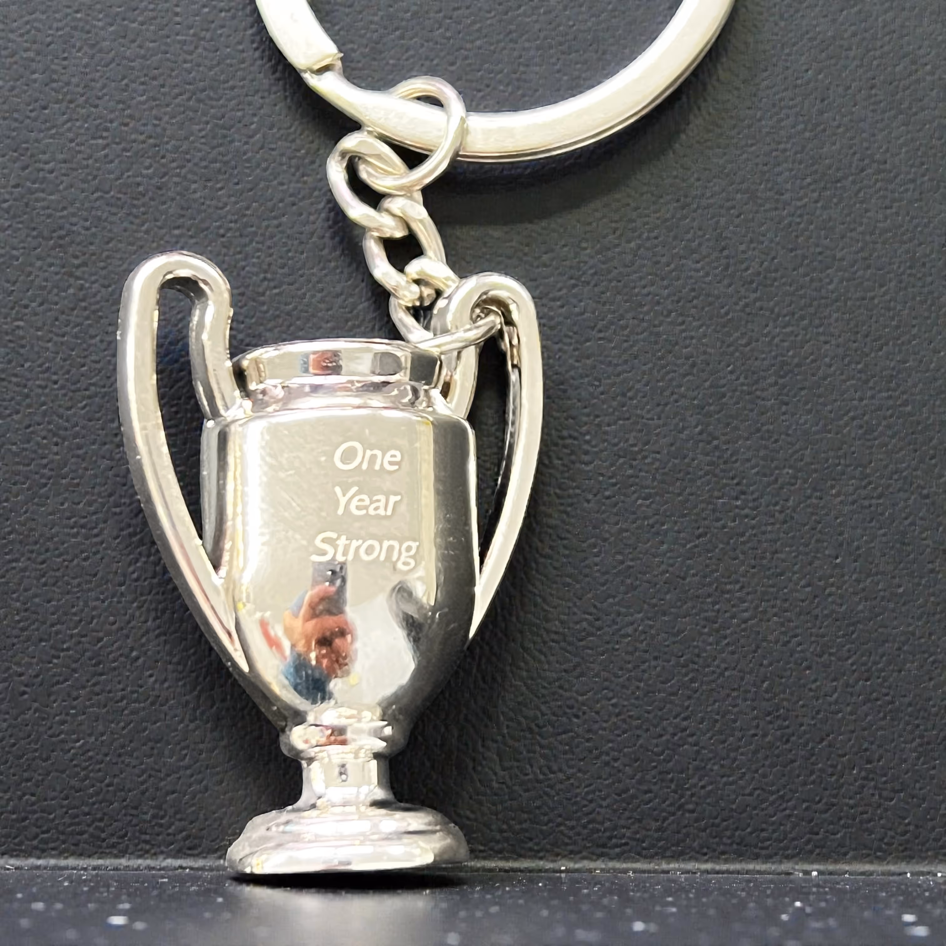 Laser Engraved Trophy Keychain_Gift Miami Fort Lauderdale