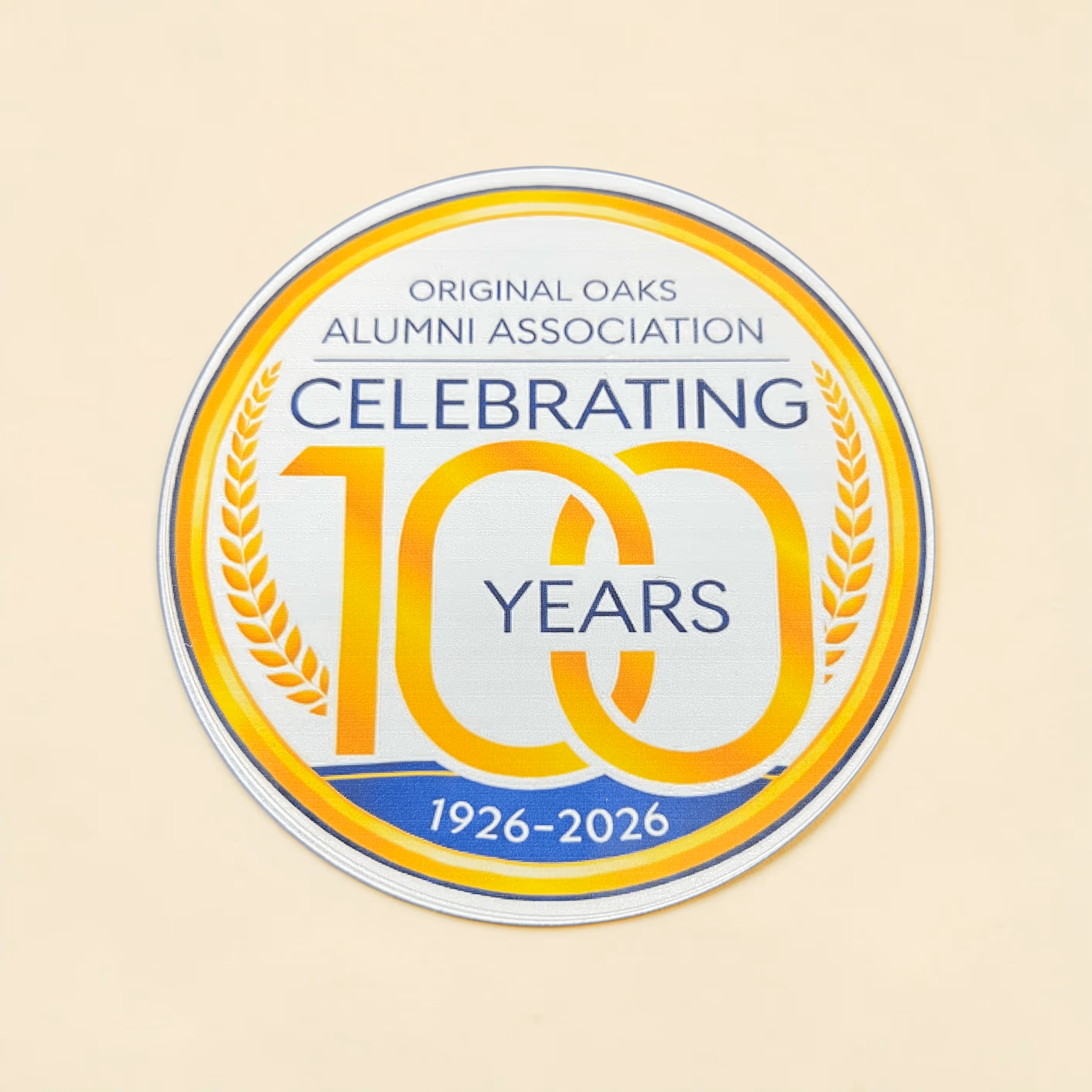 Laser Engraved Anniversary Commemorative Sticker Miami Fort Lauderdale