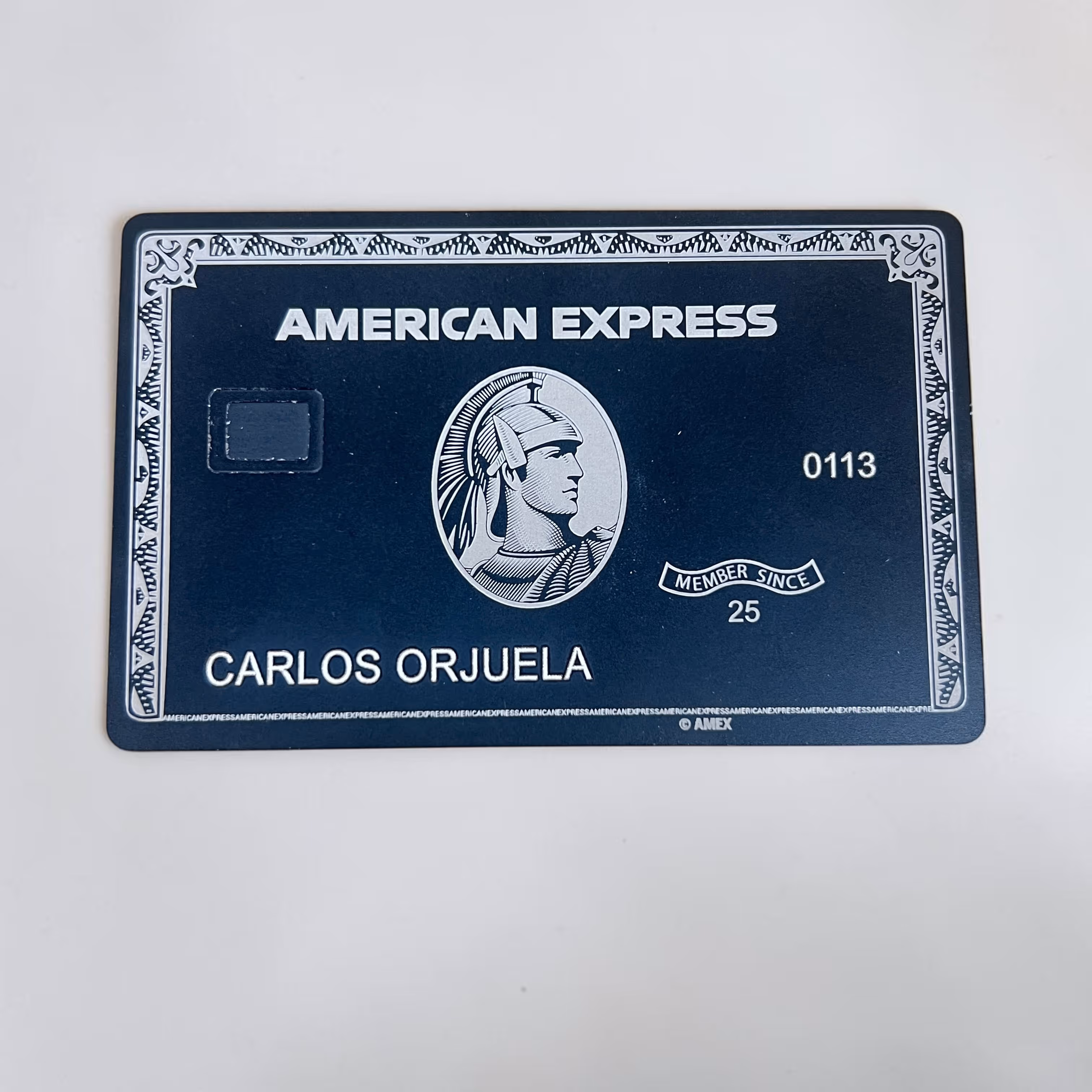 Laser Engraved American Express Credit Card Miami Fort Lauderdale