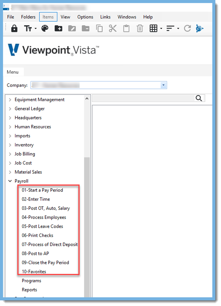 Payroll Workflow in Vista