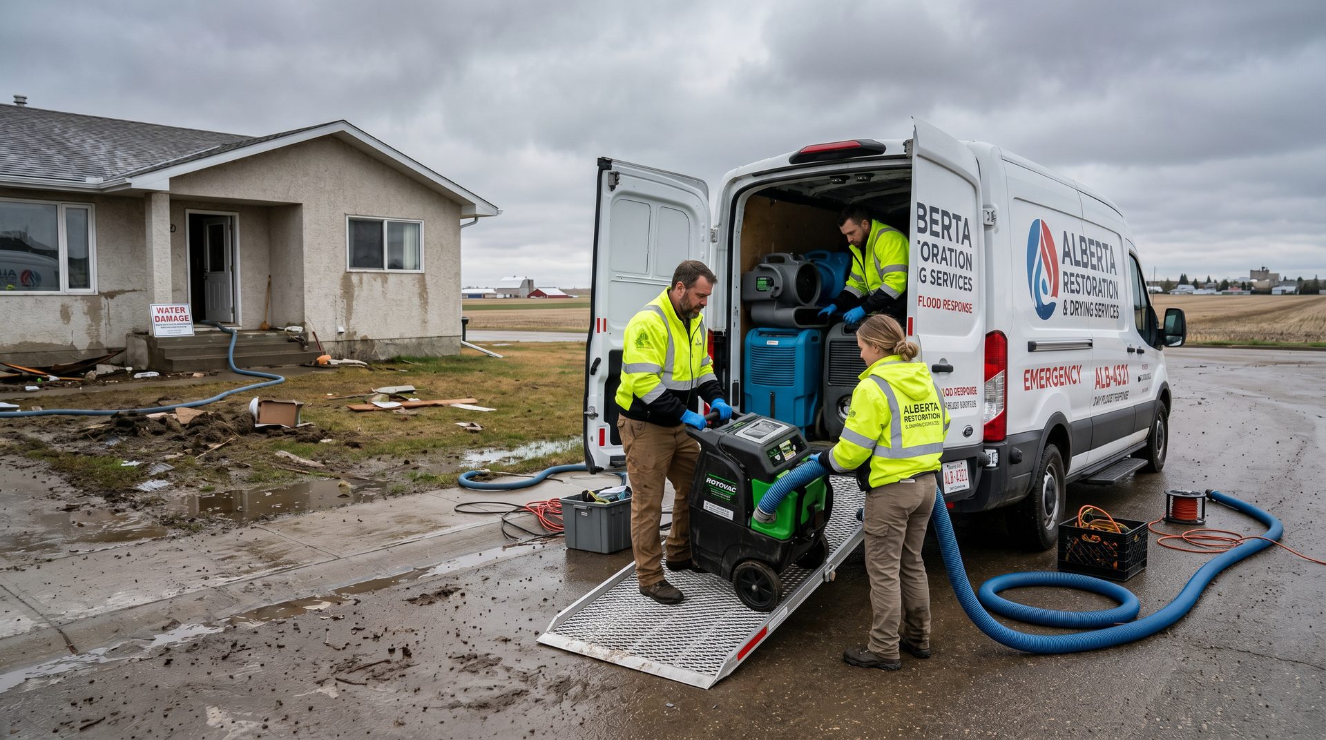 24/7 Water Damage Help in Strathmore, AB