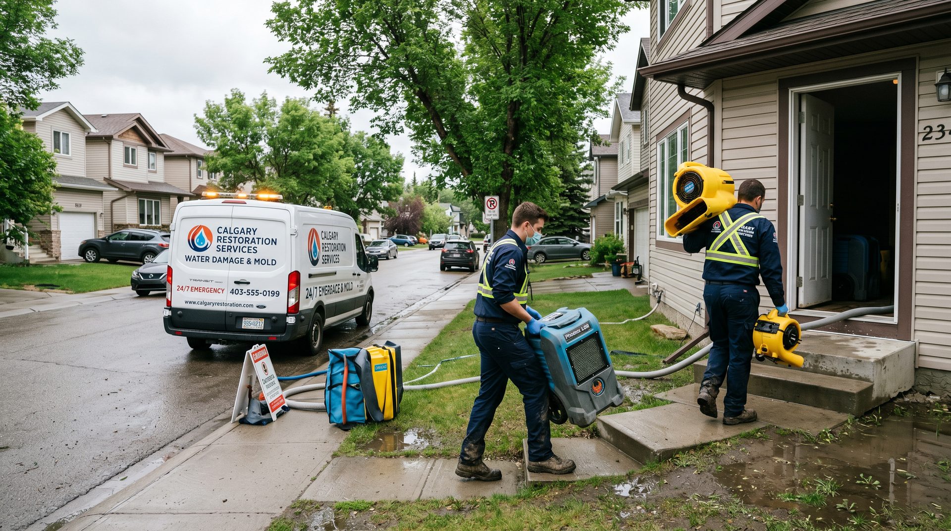 24/7 Water Damage Help in Beddington Heights, AB