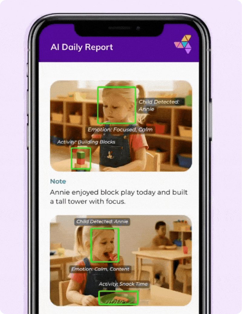 Parents smile - parent reading report on phone