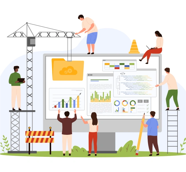 A group of people working on a project.