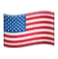 An american flag is flying in the wind.
