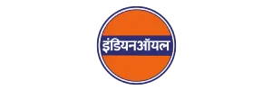 An orange and blue logo with the word india on it.